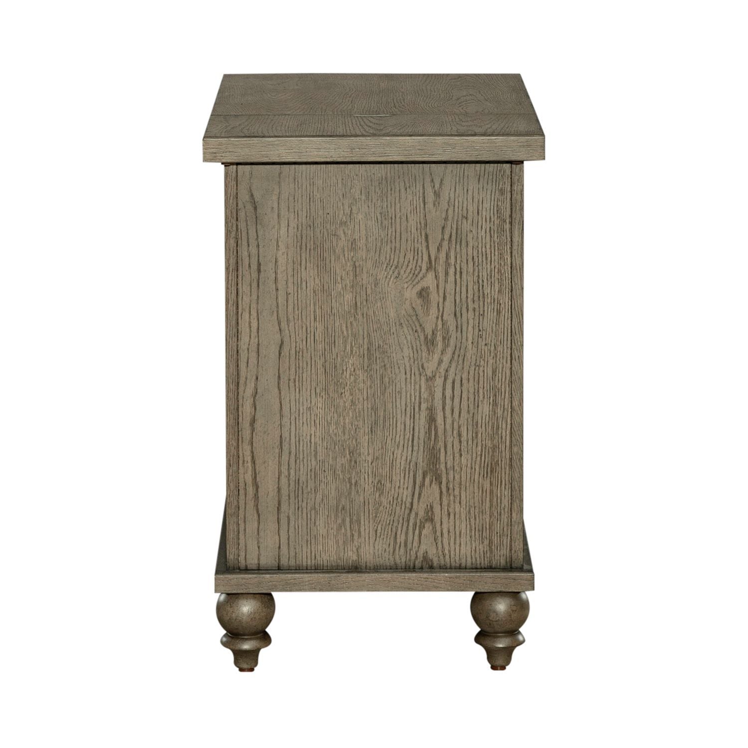 Americana Farmhouse - Chair Side Table - Light Brown