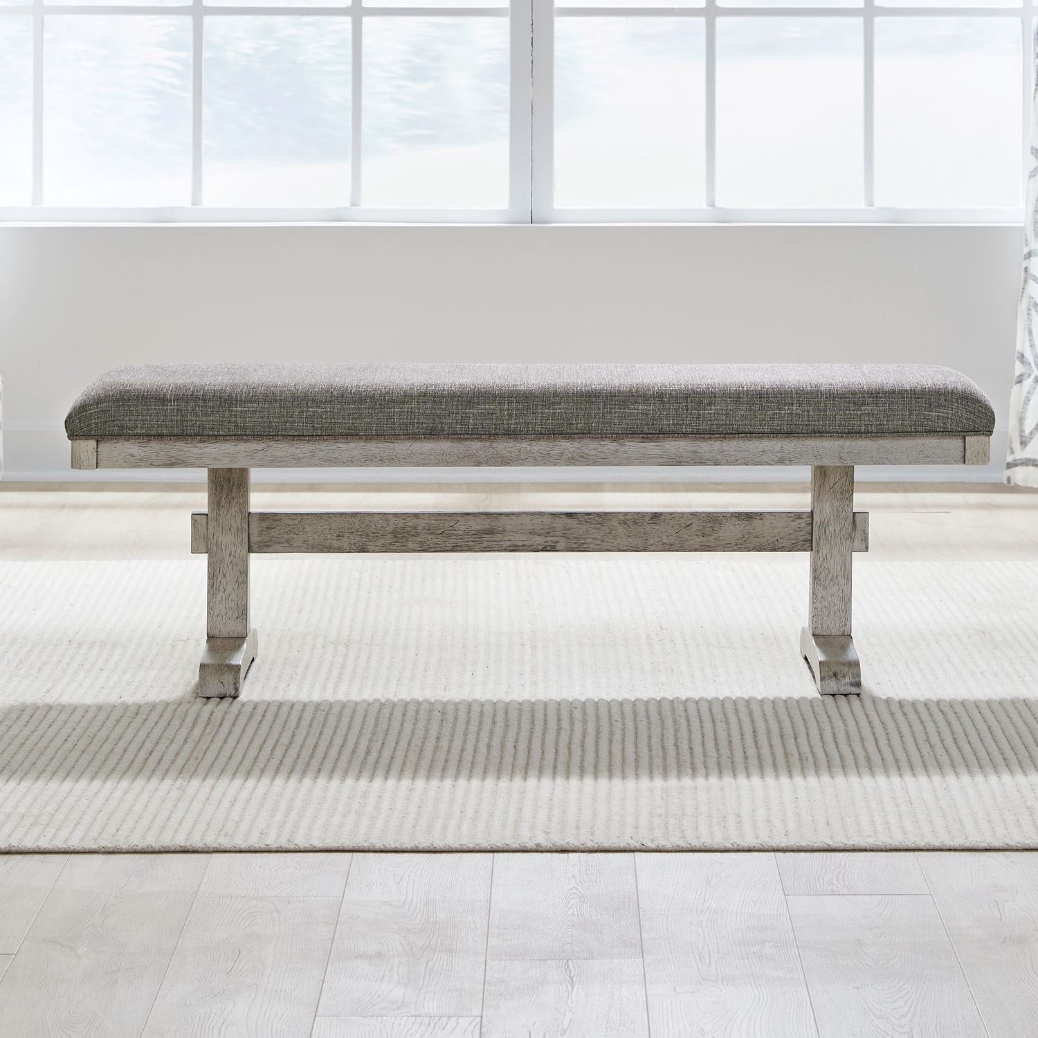 Hallendale - Upholstered Dining Bench (RTA) - White