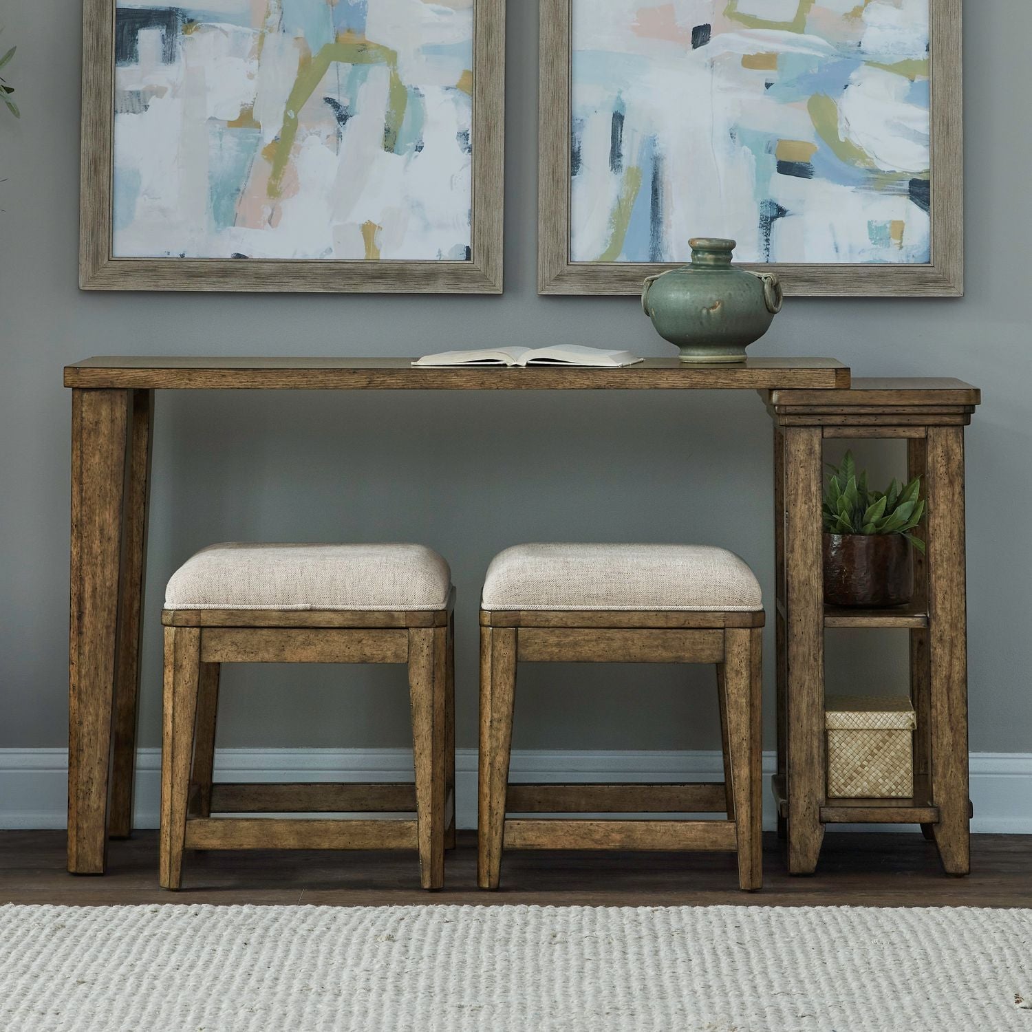 Carolina Park - 3 Piece Console Set - Brown