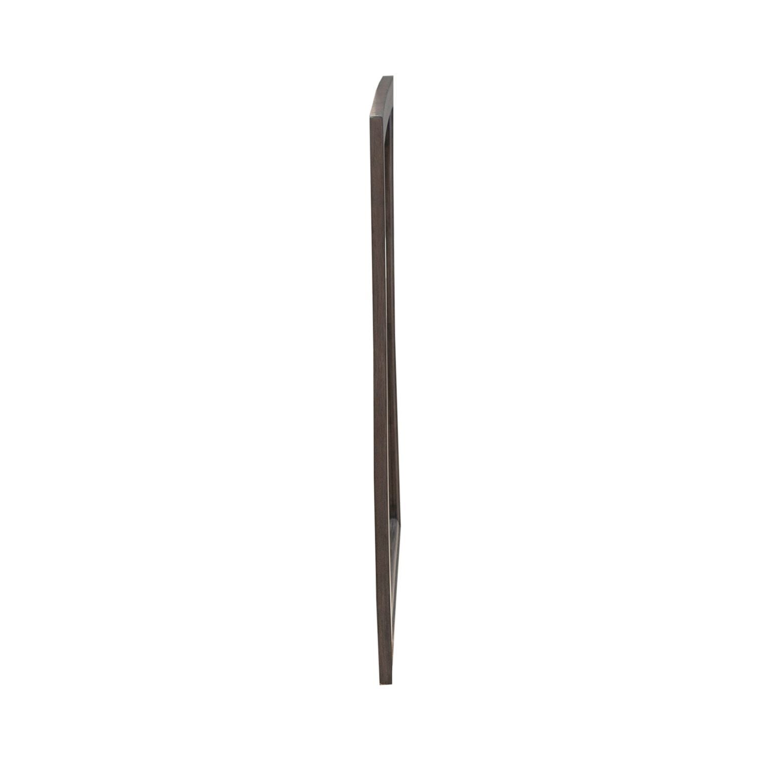 Modern Edge - Landscape Mirror - Brown