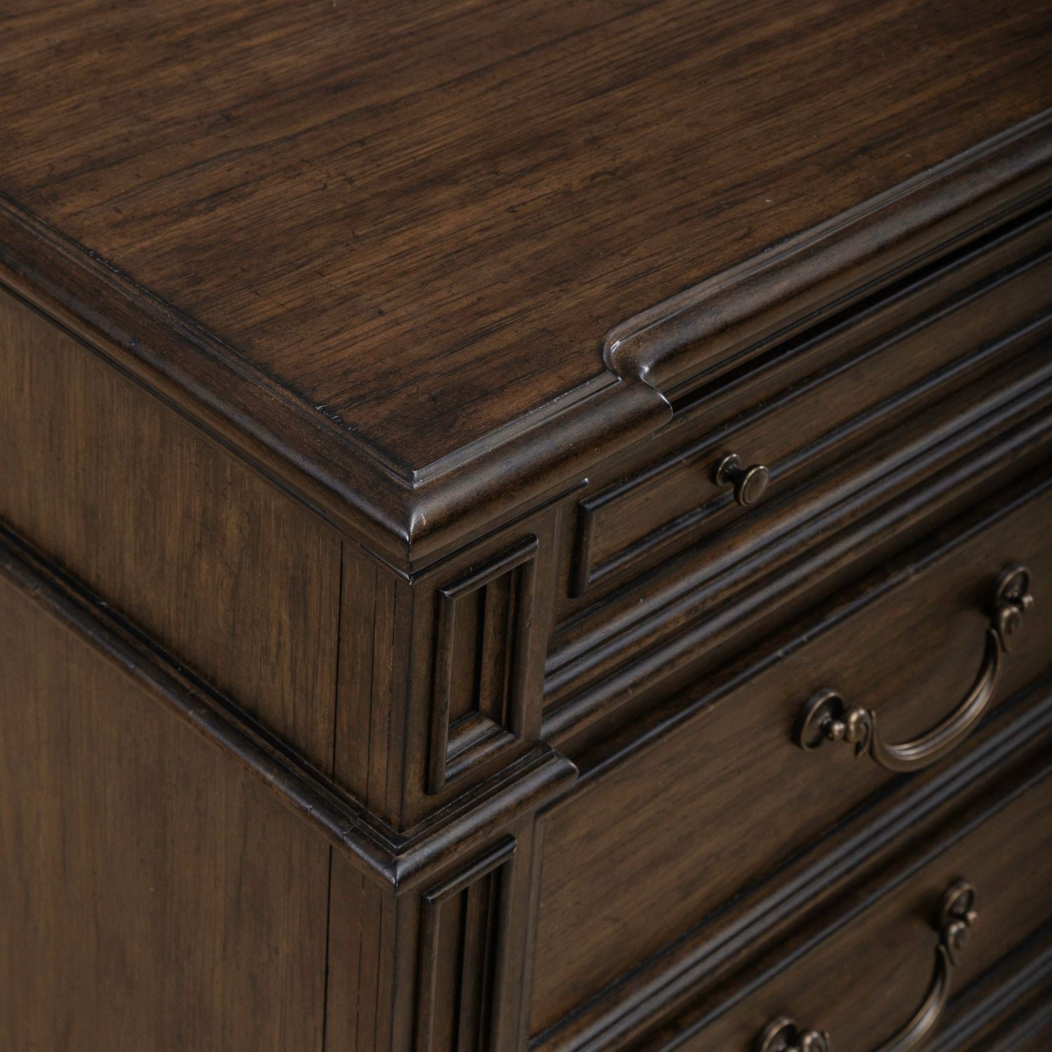 Provence Park - Nightstand With Charging Station - Brown