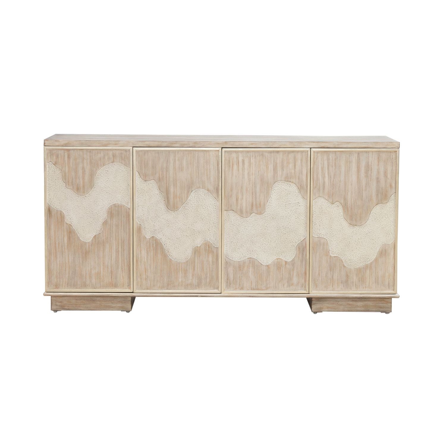Terrace - 4 Door Accent Cabinet - Gray