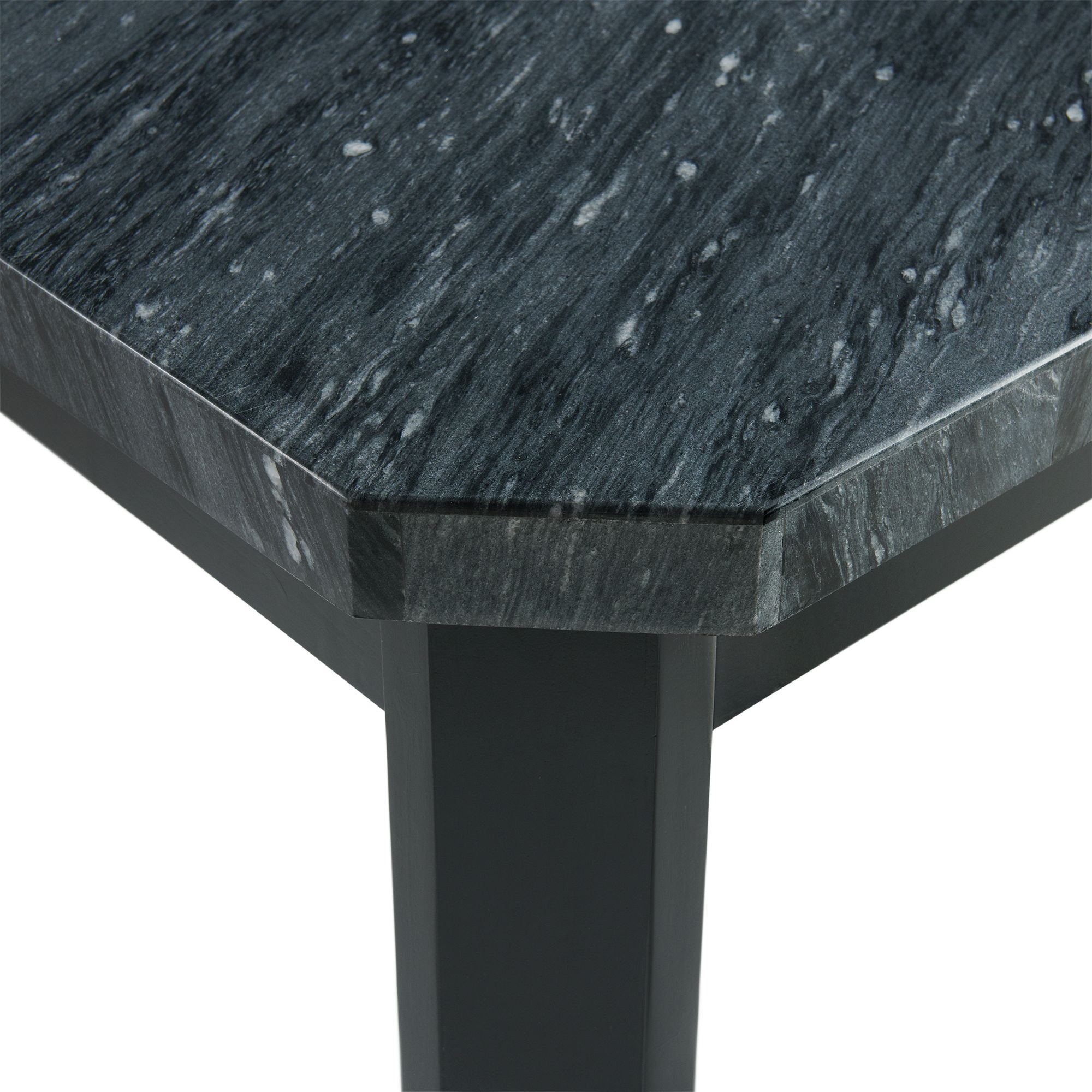 Francesca - Square 5 Piece Counter Height Dining Set, Table & Four PU Chairs - Gray / Marble