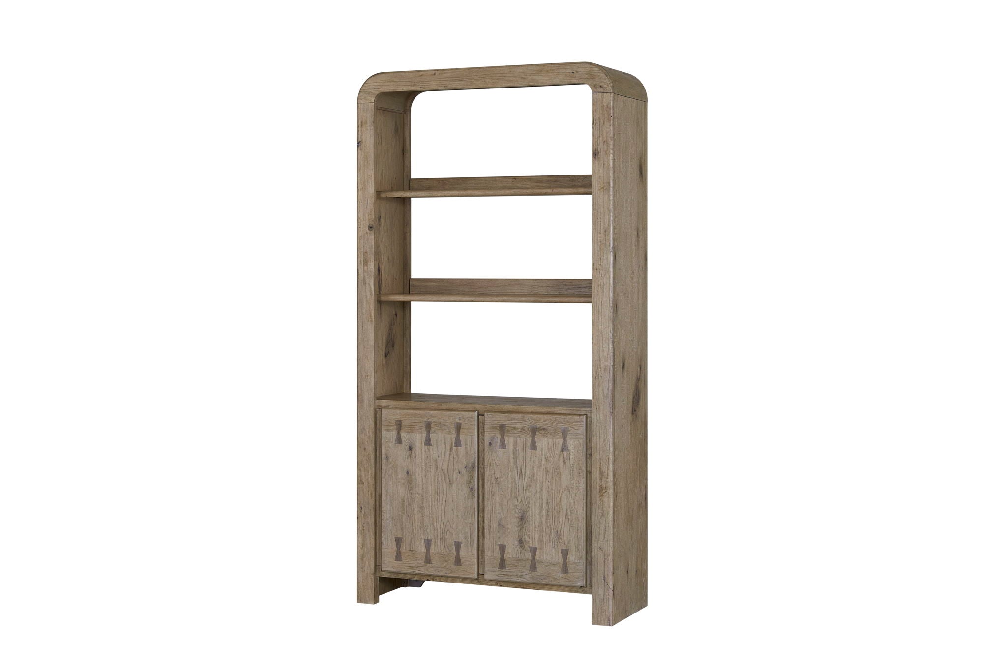 Pagosa - Bowtie Bookcase - English Knotty Oak
