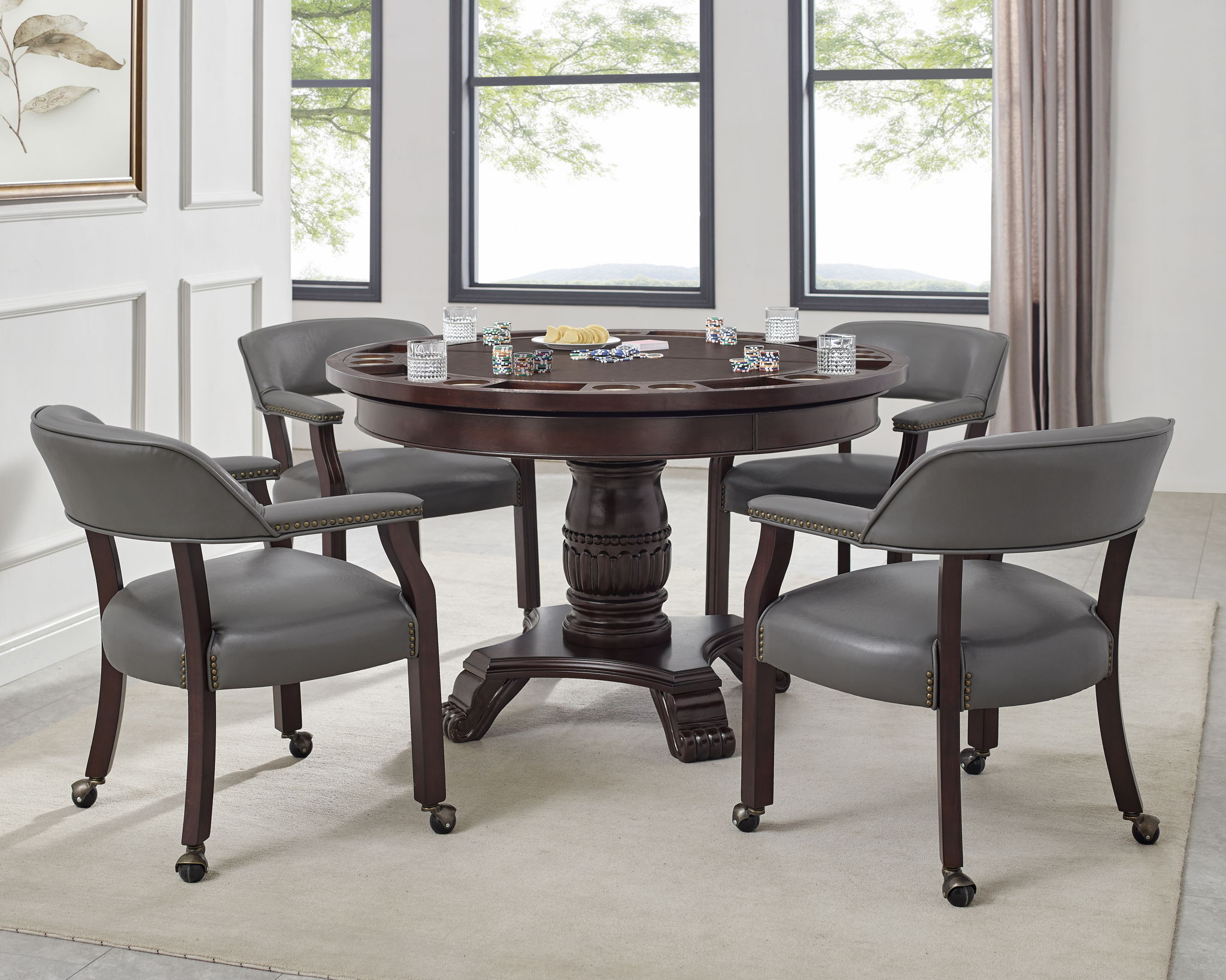 Tournament - Arm Chair With Casters