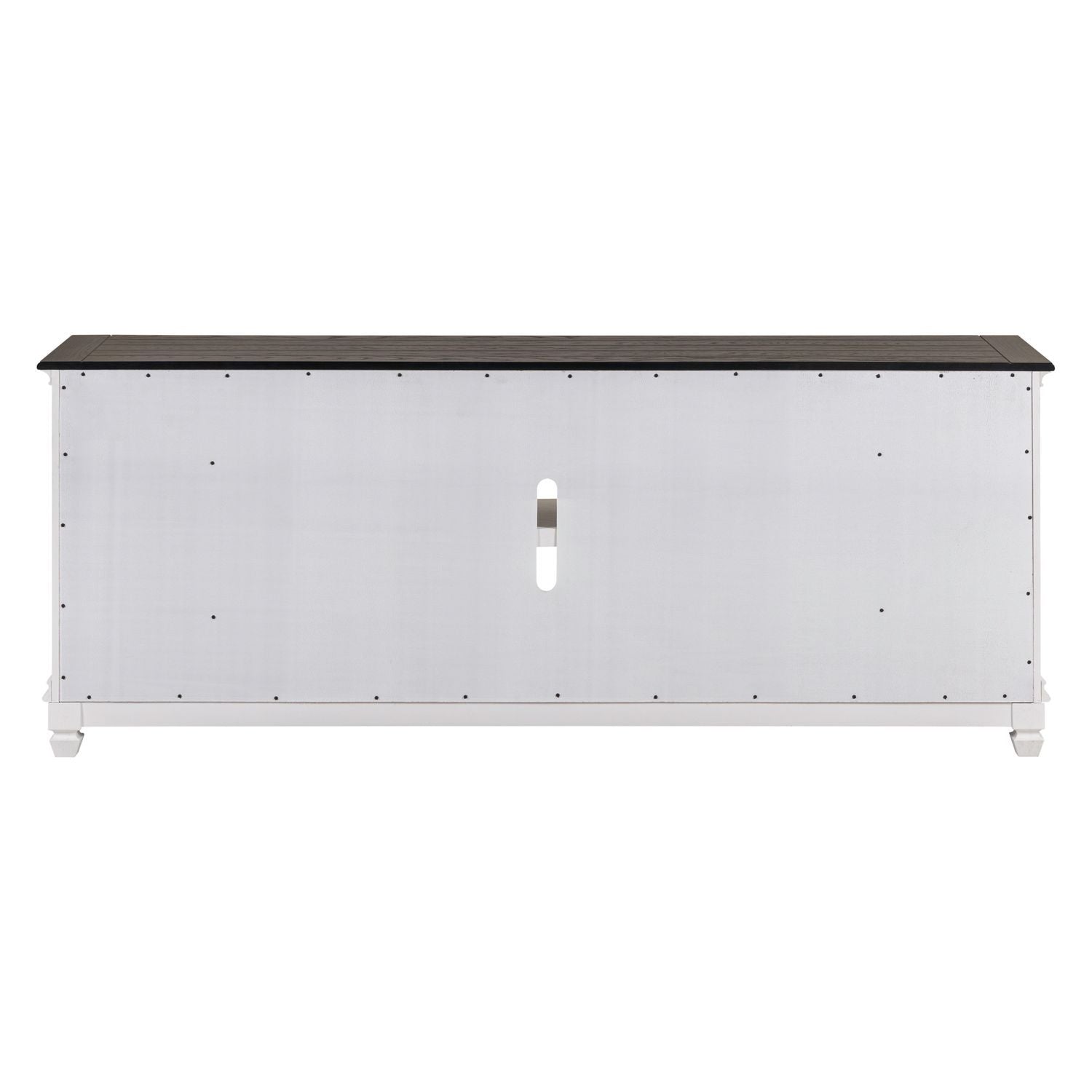 Fireplace TV Consoles - 417 80" Console With Fire FTS - White