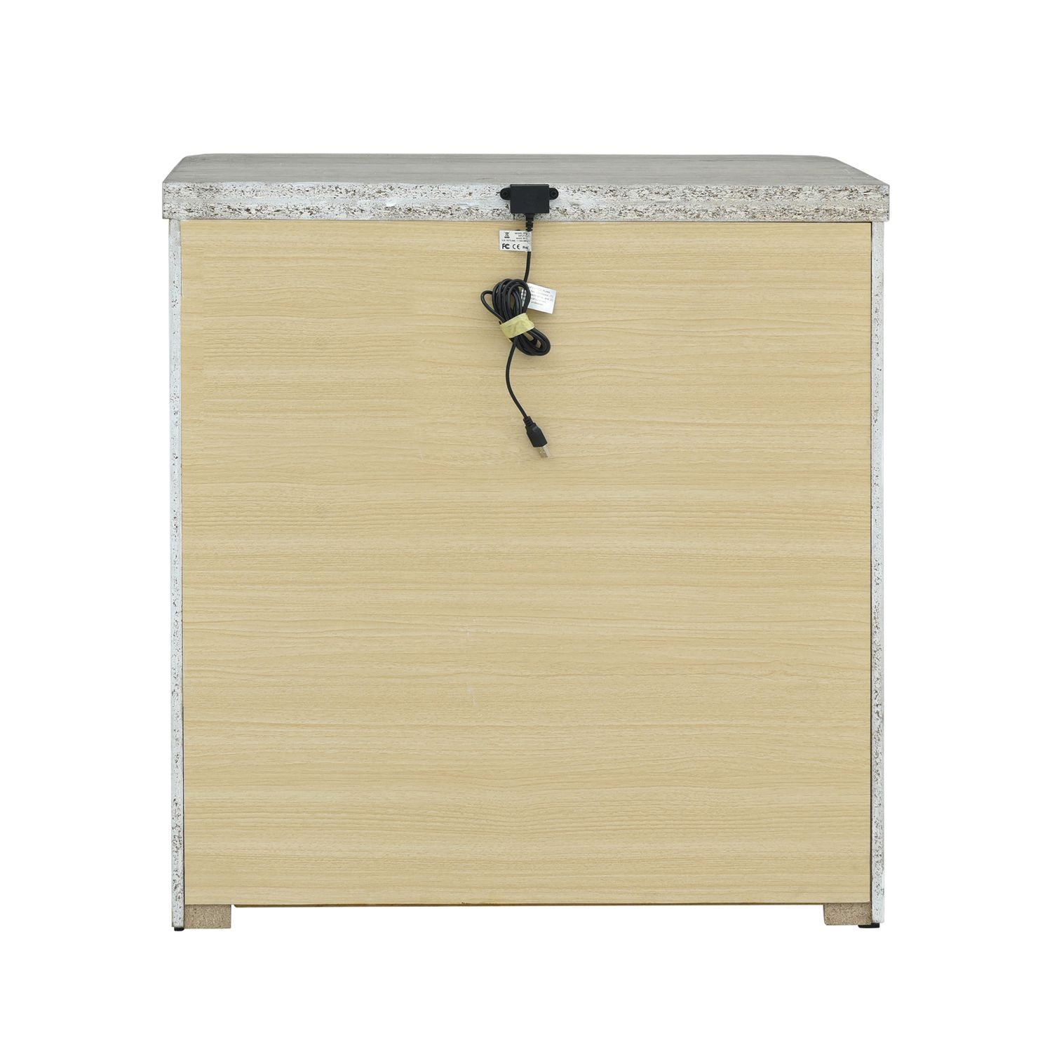 Modern Play - Nightstand With Charging Station - White