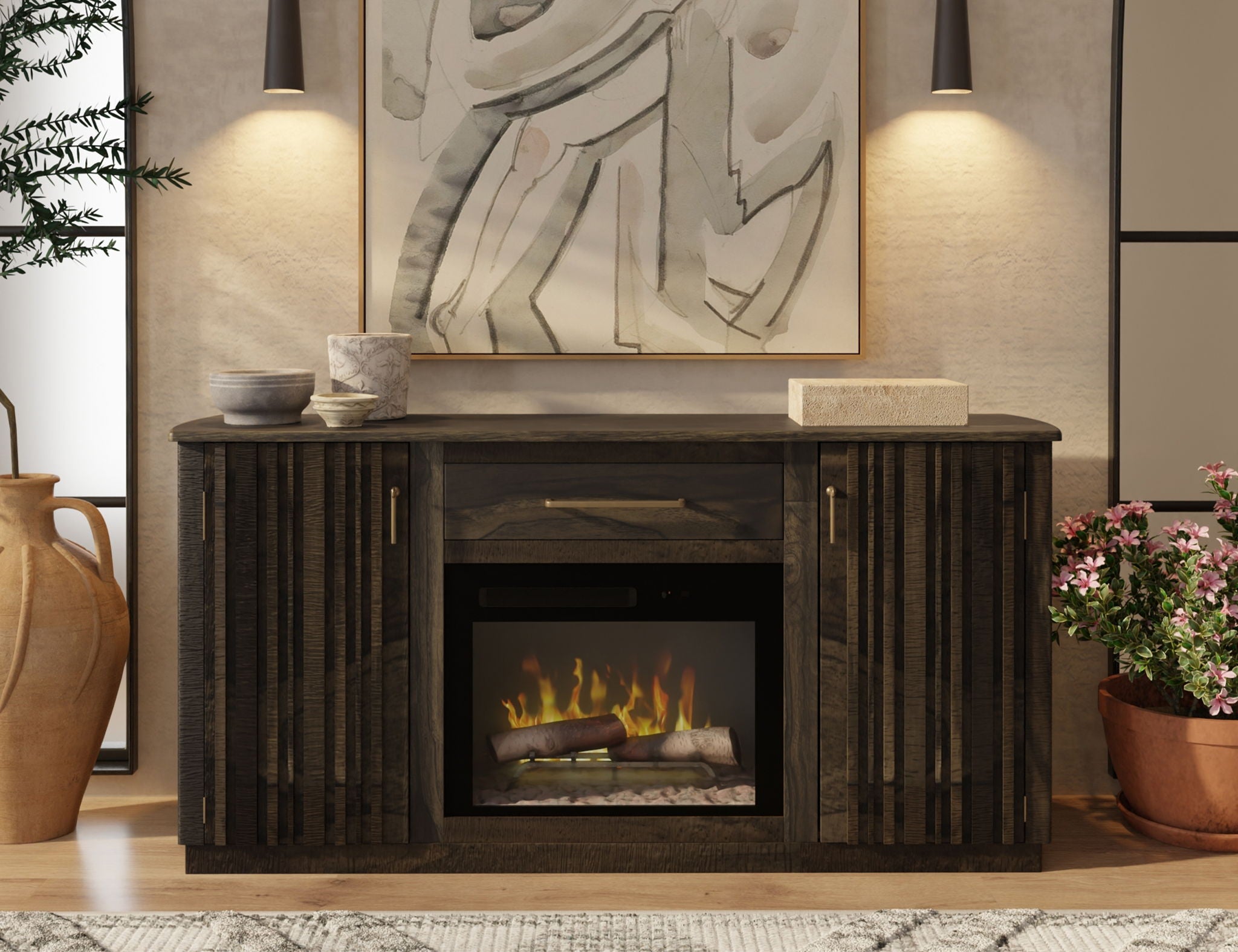Mezquite - 70" Electric Fireplace