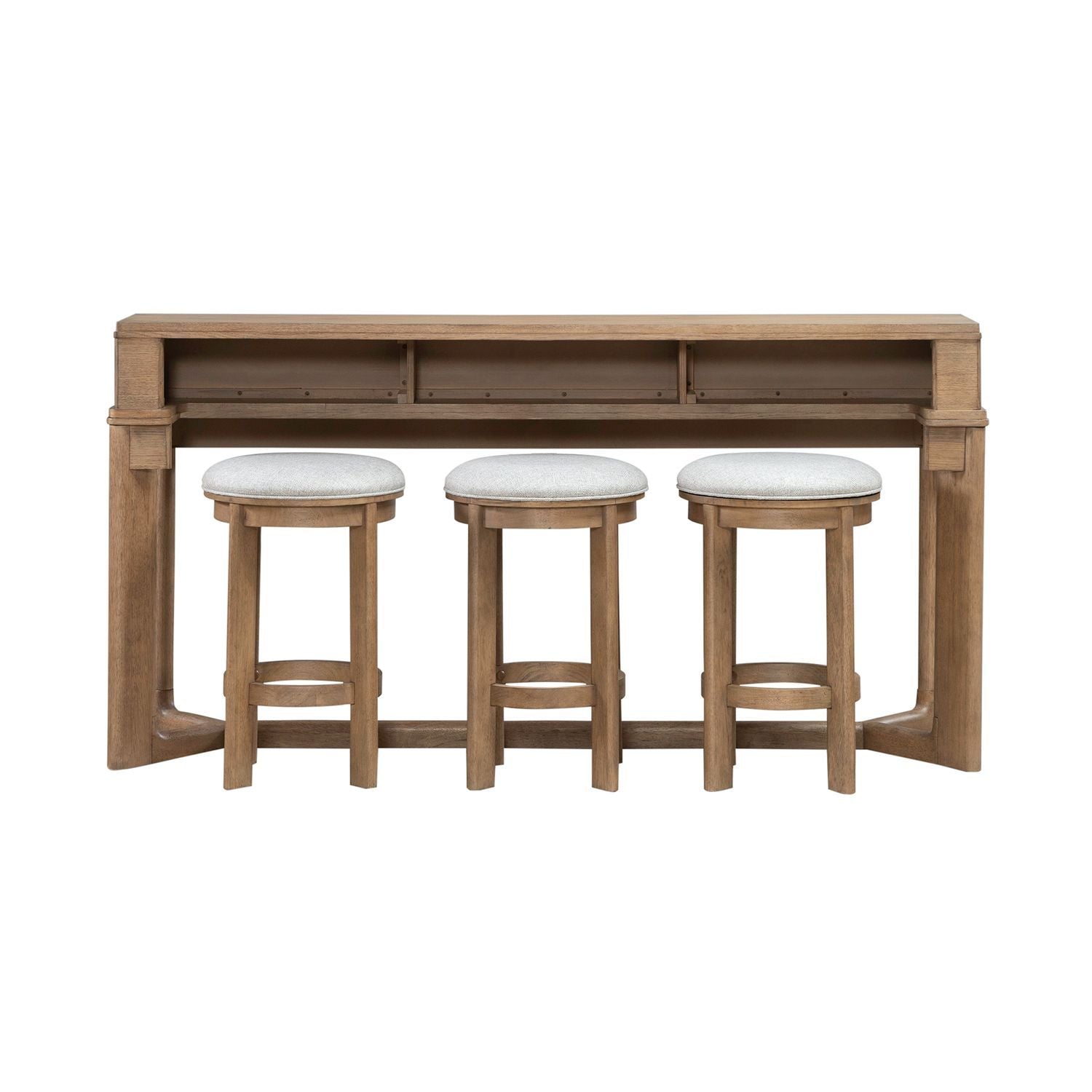Ballentine - 4 Piece Bar Set - Brown
