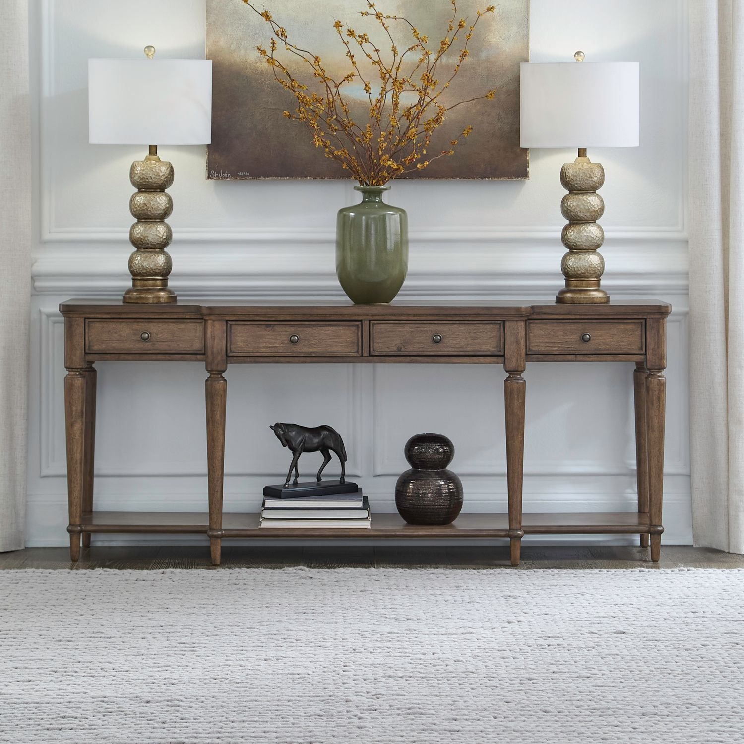 Harrison Heights - Hall Console - Brown