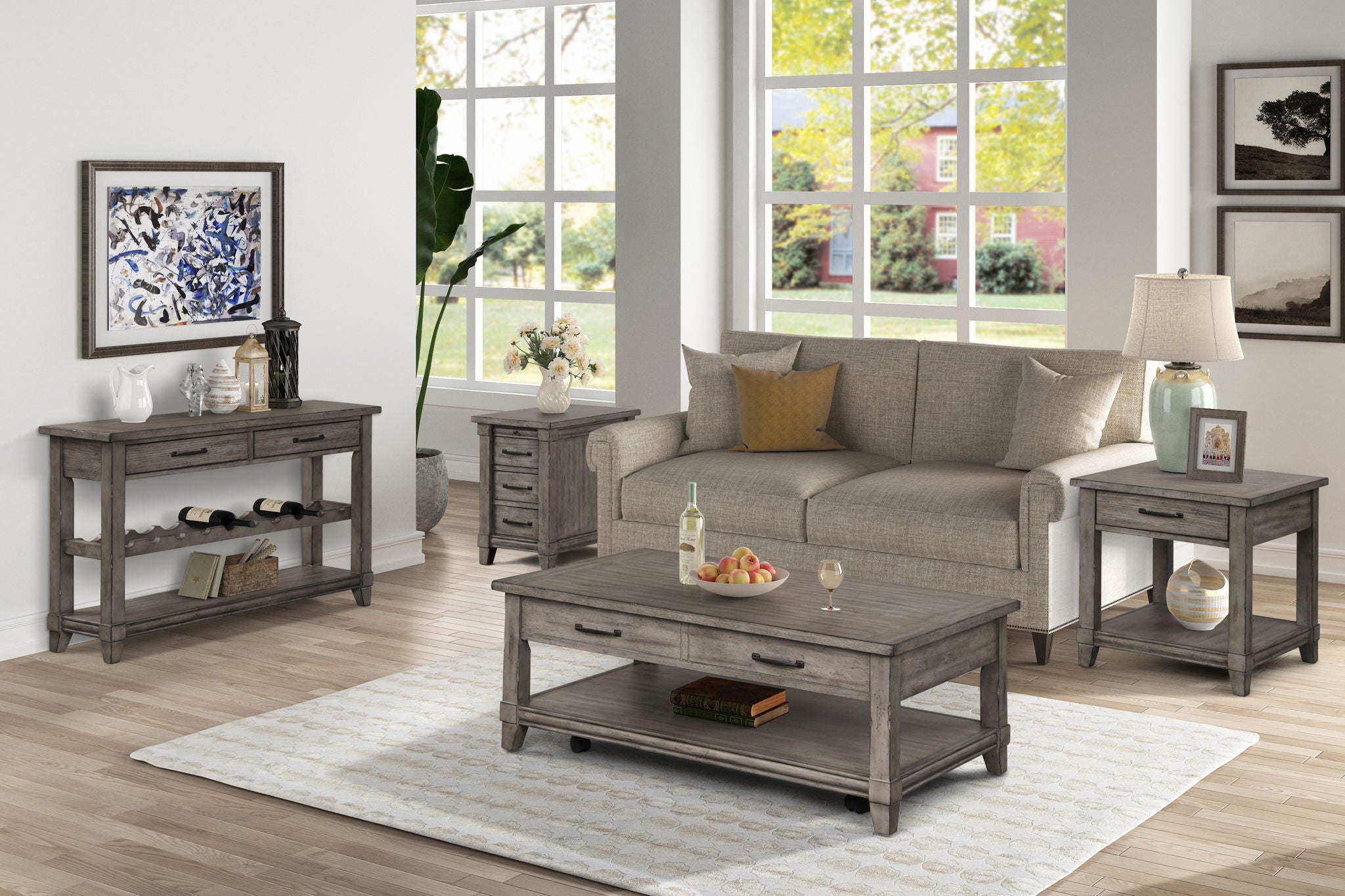 Hartford - End Table - Rustic