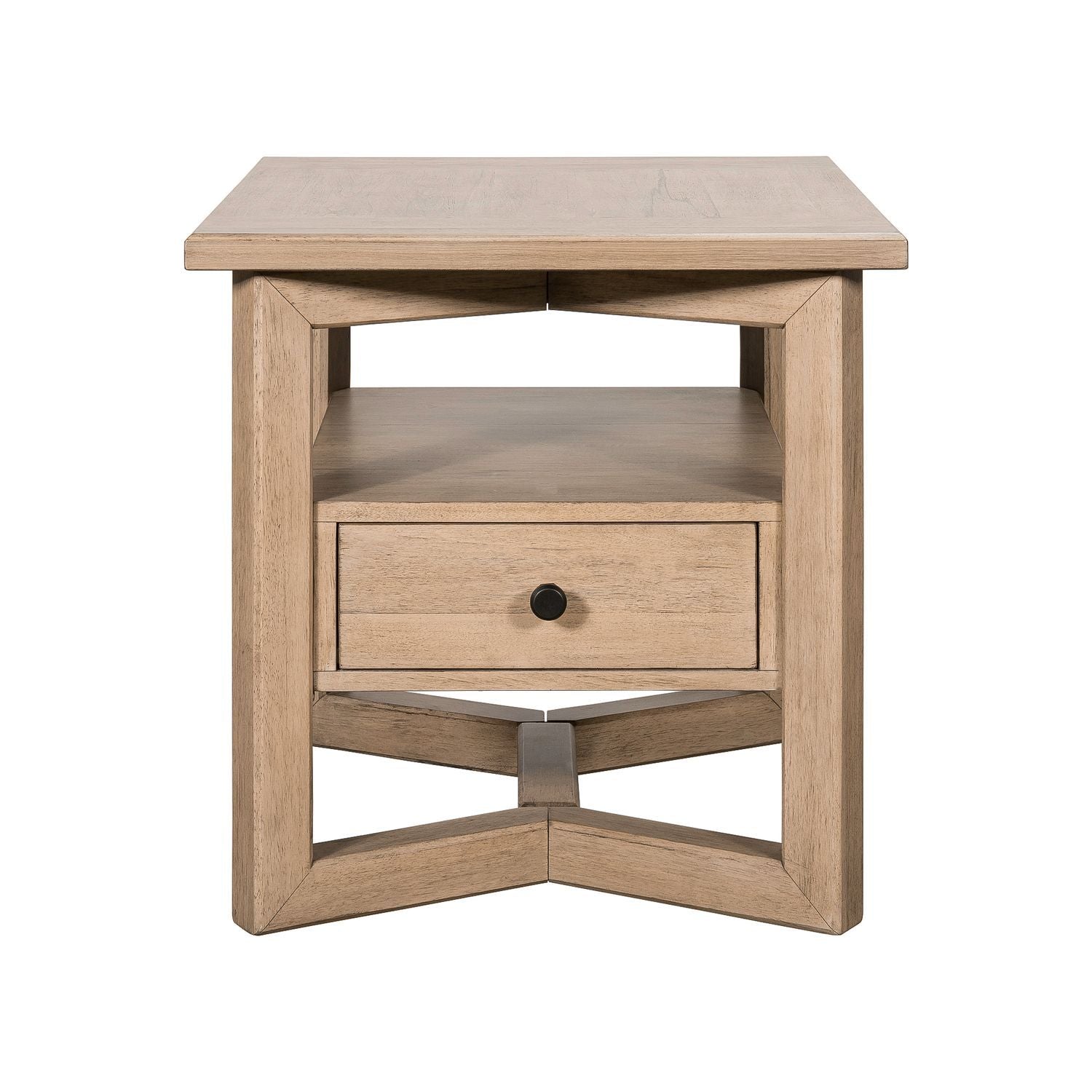 Proximity Place - Rectangular End Table - Light Brown