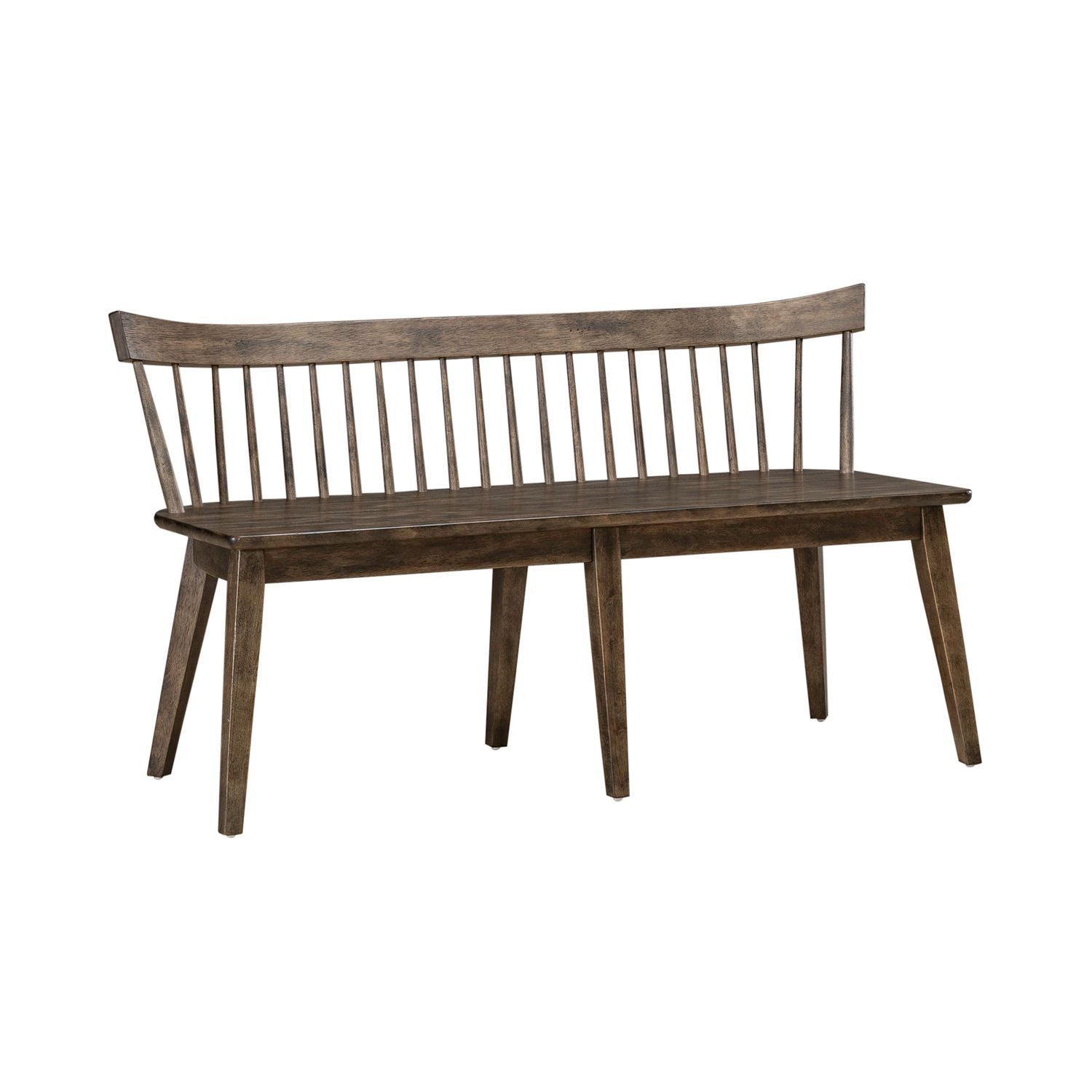 Midland Falls - Spindle Back Bench (RTA) - Dark Brown