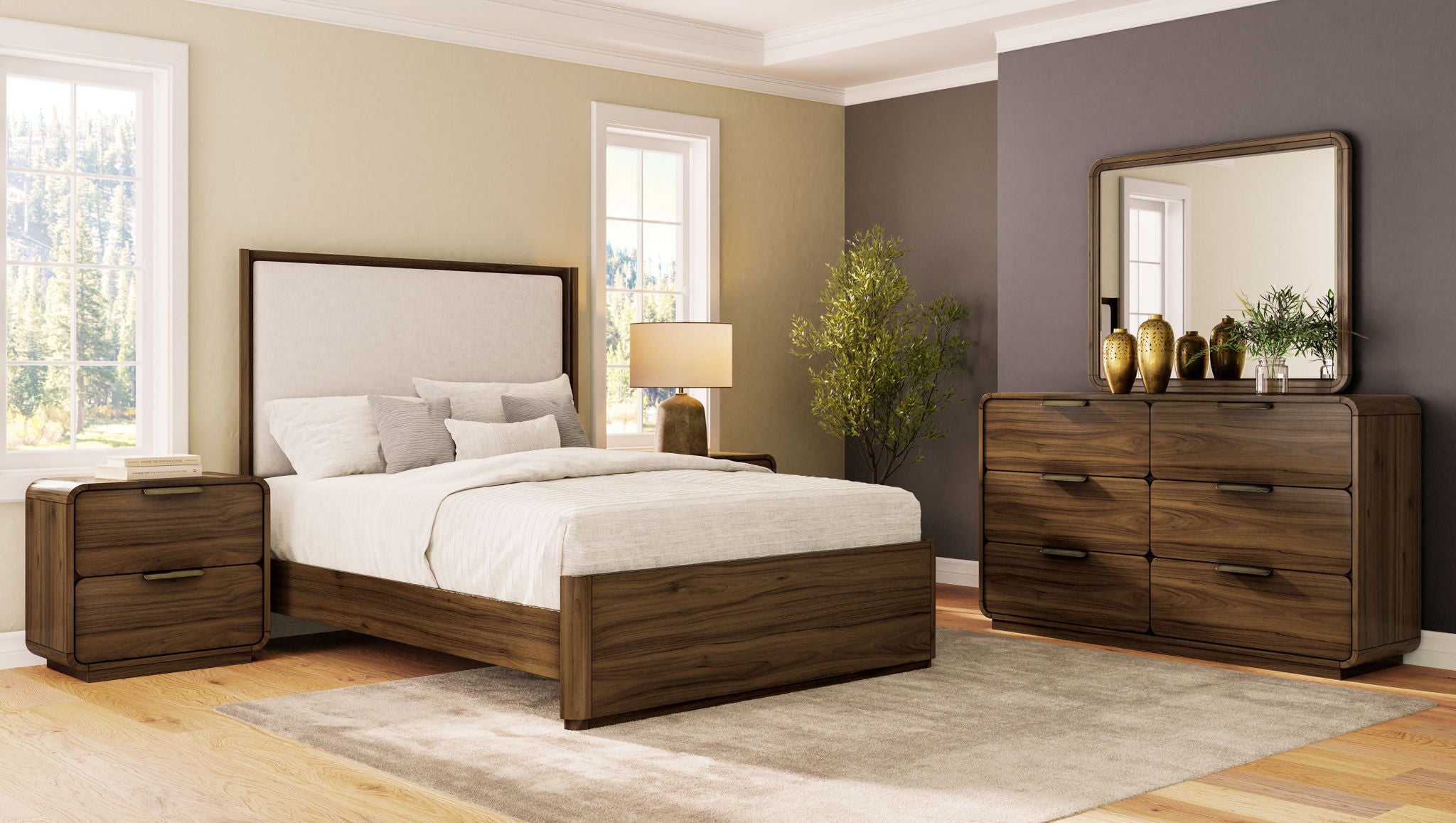 Summerfield - Mirror - Walnut