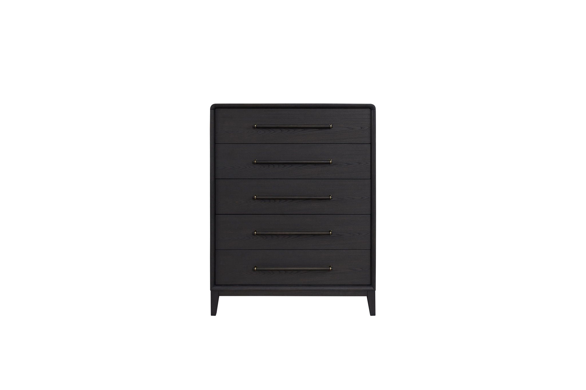 Elure - 5-Drawer Chest With Bar Pulls - Peppercorn