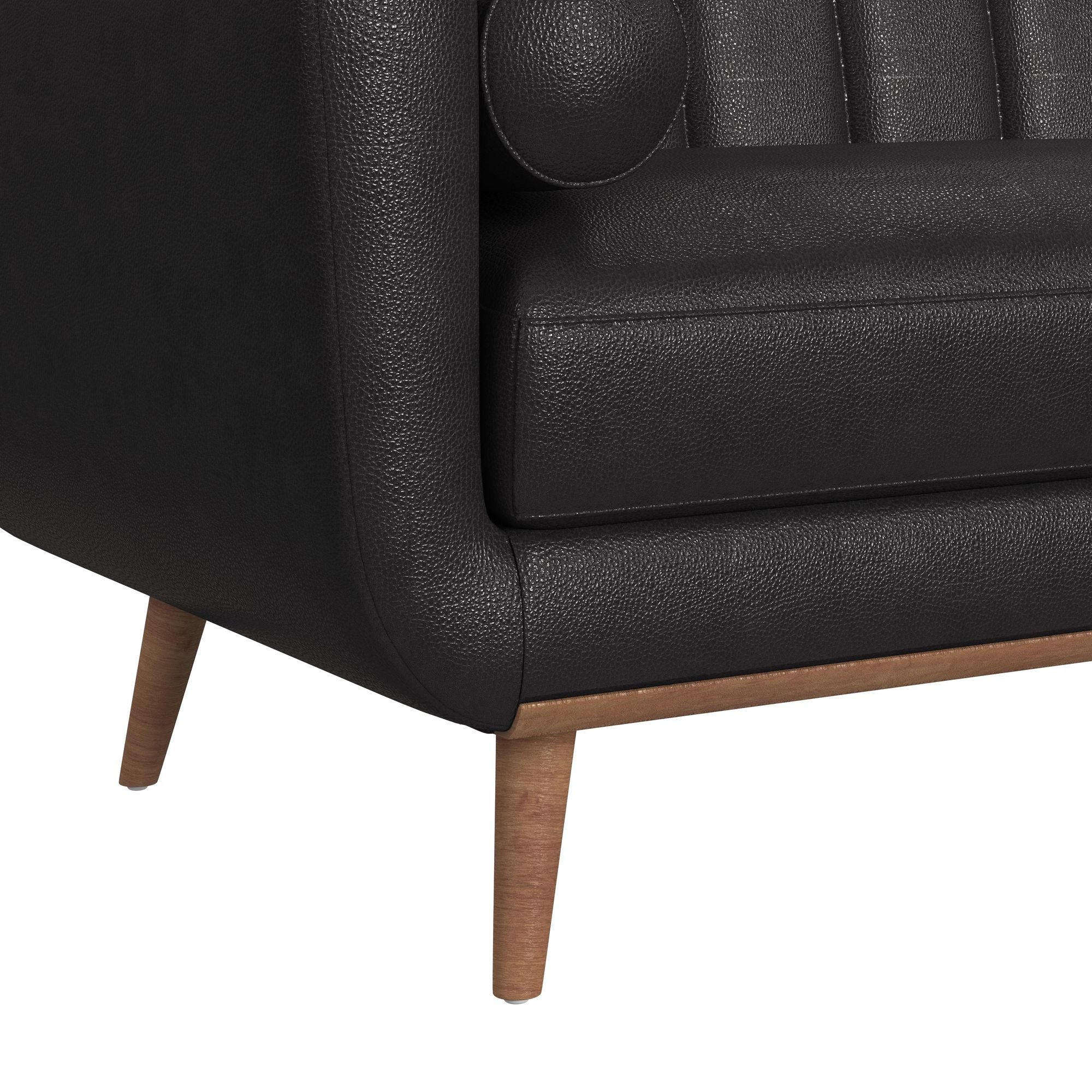 Horizon - Sofa With Wood Front And 2 Pillows