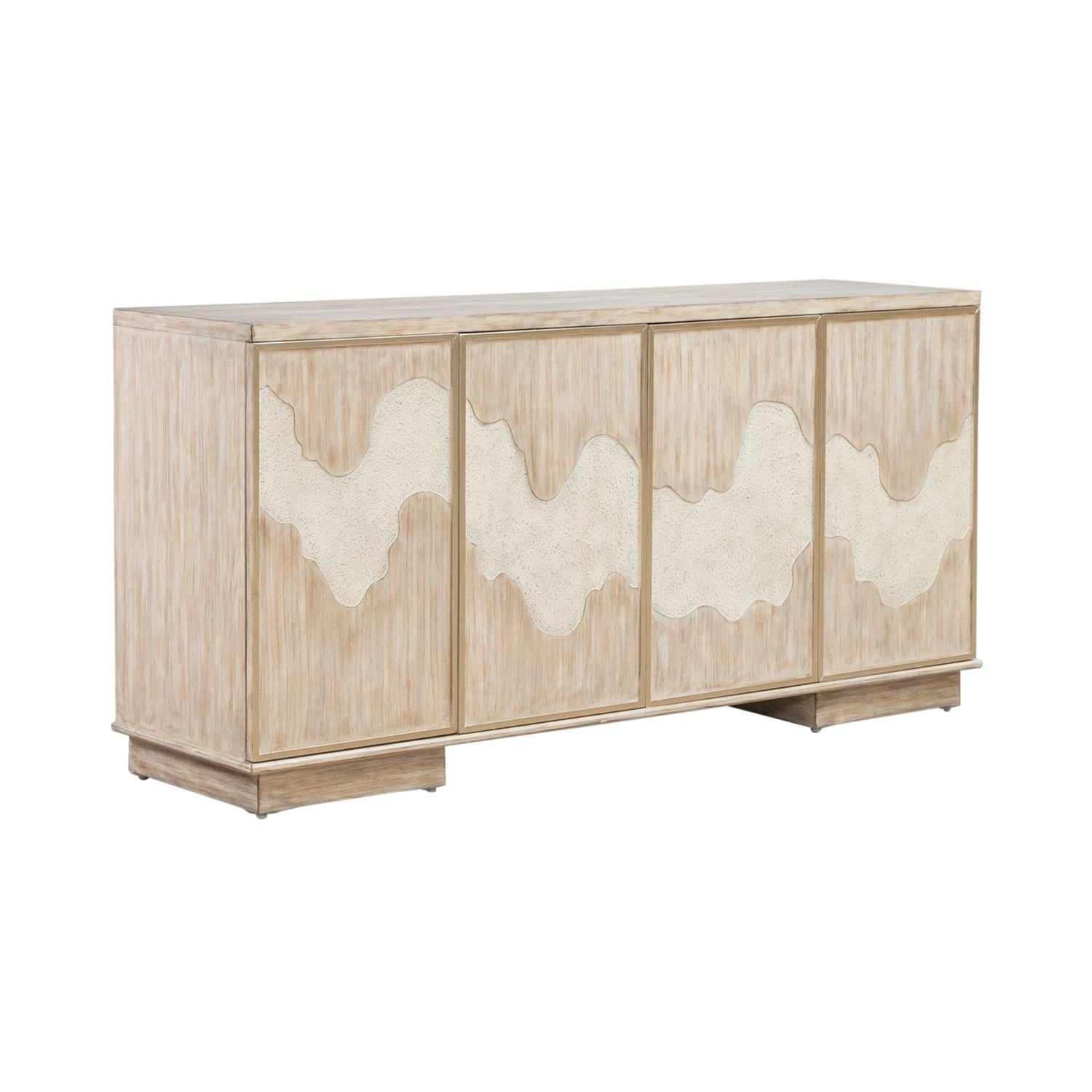 Terrace - 4 Door Accent Cabinet - Gray