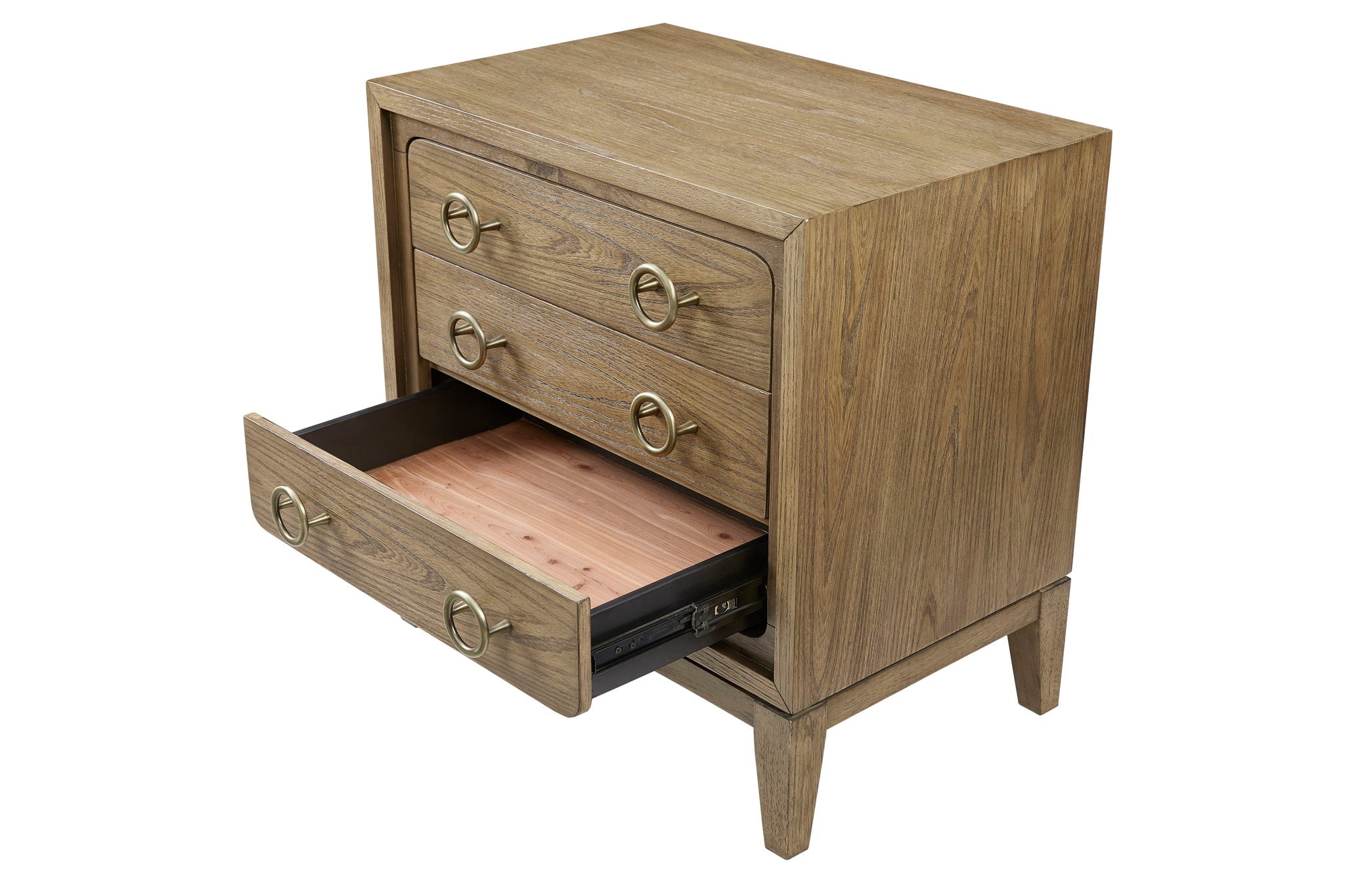 Elure - 3 Drawer Nightstand With USB