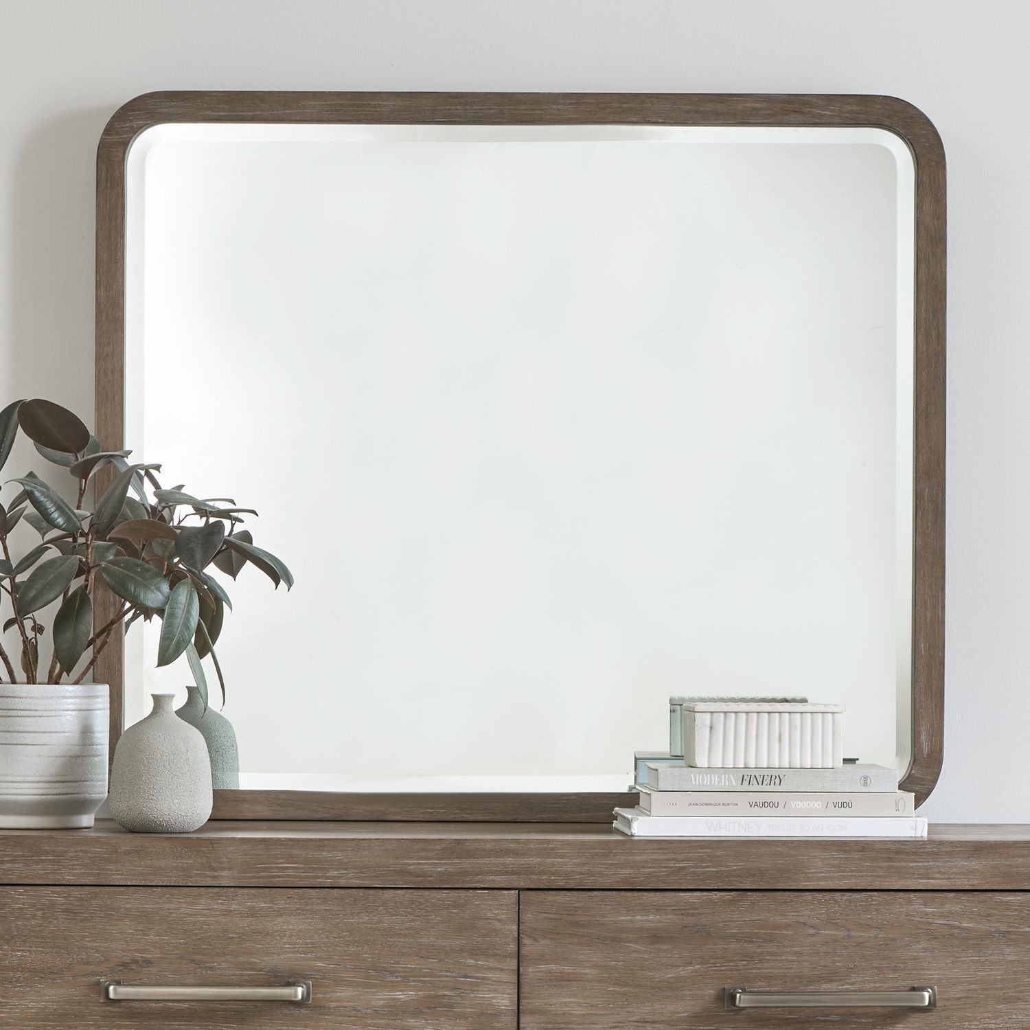 South Bend - Landscape Mirror - Brown