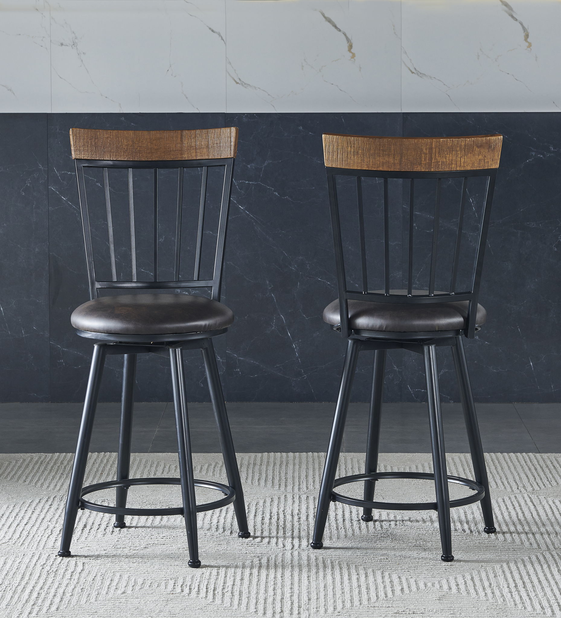 Tyler - 3 Piece Dining Set (Bar Table And Chairs) - Light Brown
