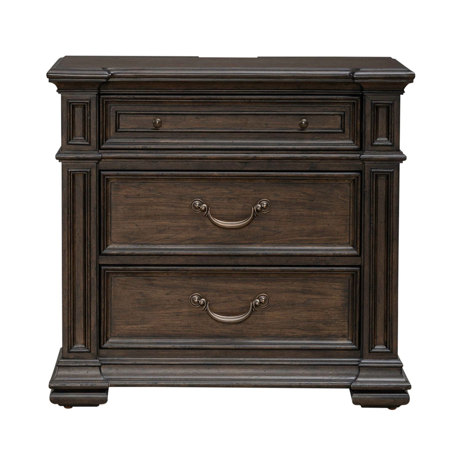 Provence Park - Nightstand With Charging Station - Brown