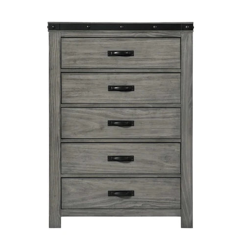 Elements International Wade Gray Bedroom Collection