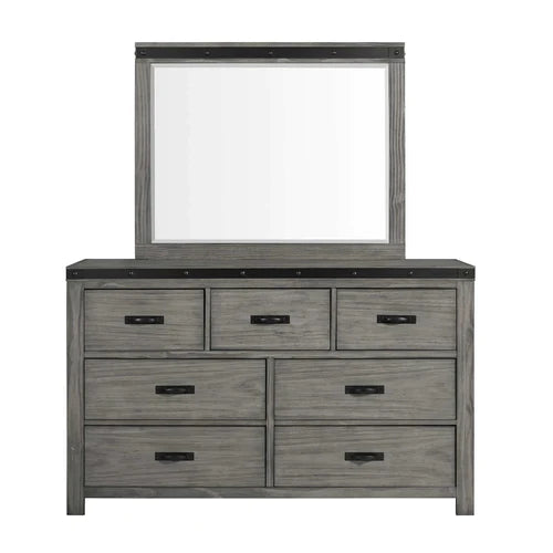 Elements International Wade Gray Bedroom Collection