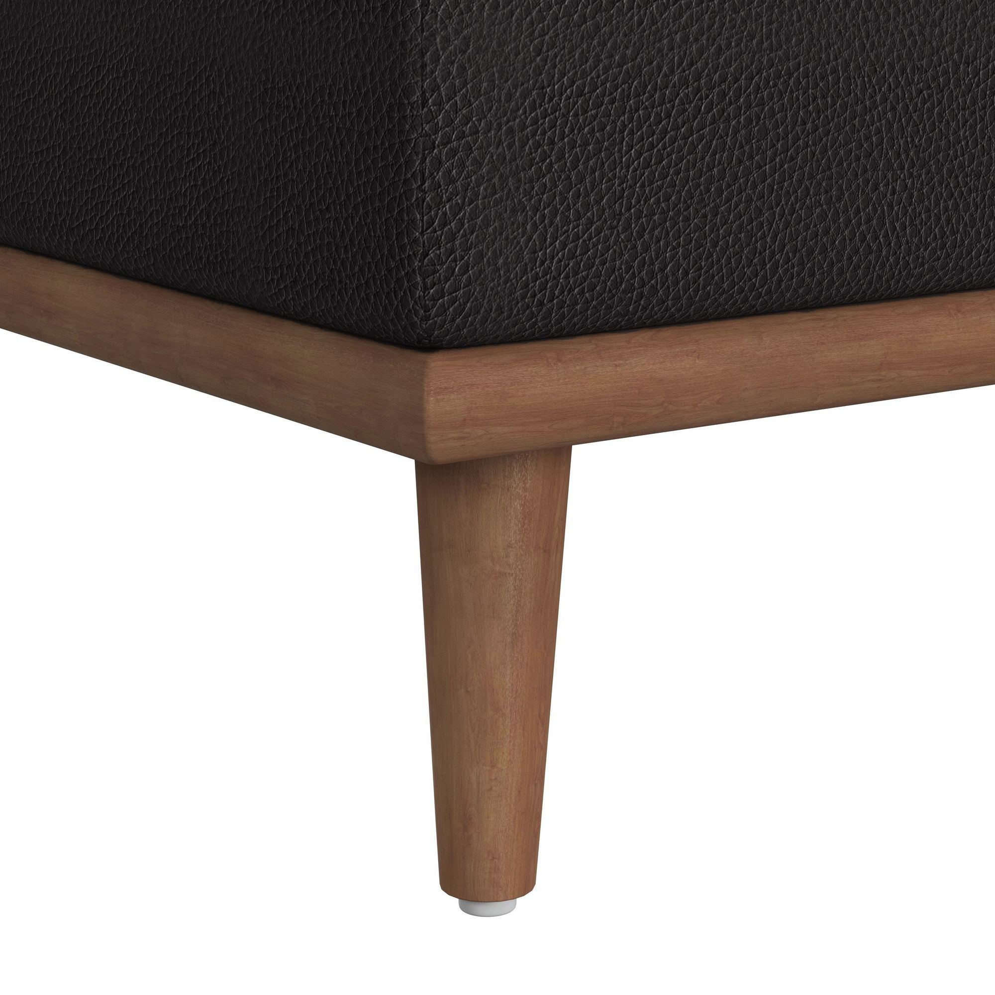 Horizon - Ottoman With Wood Base