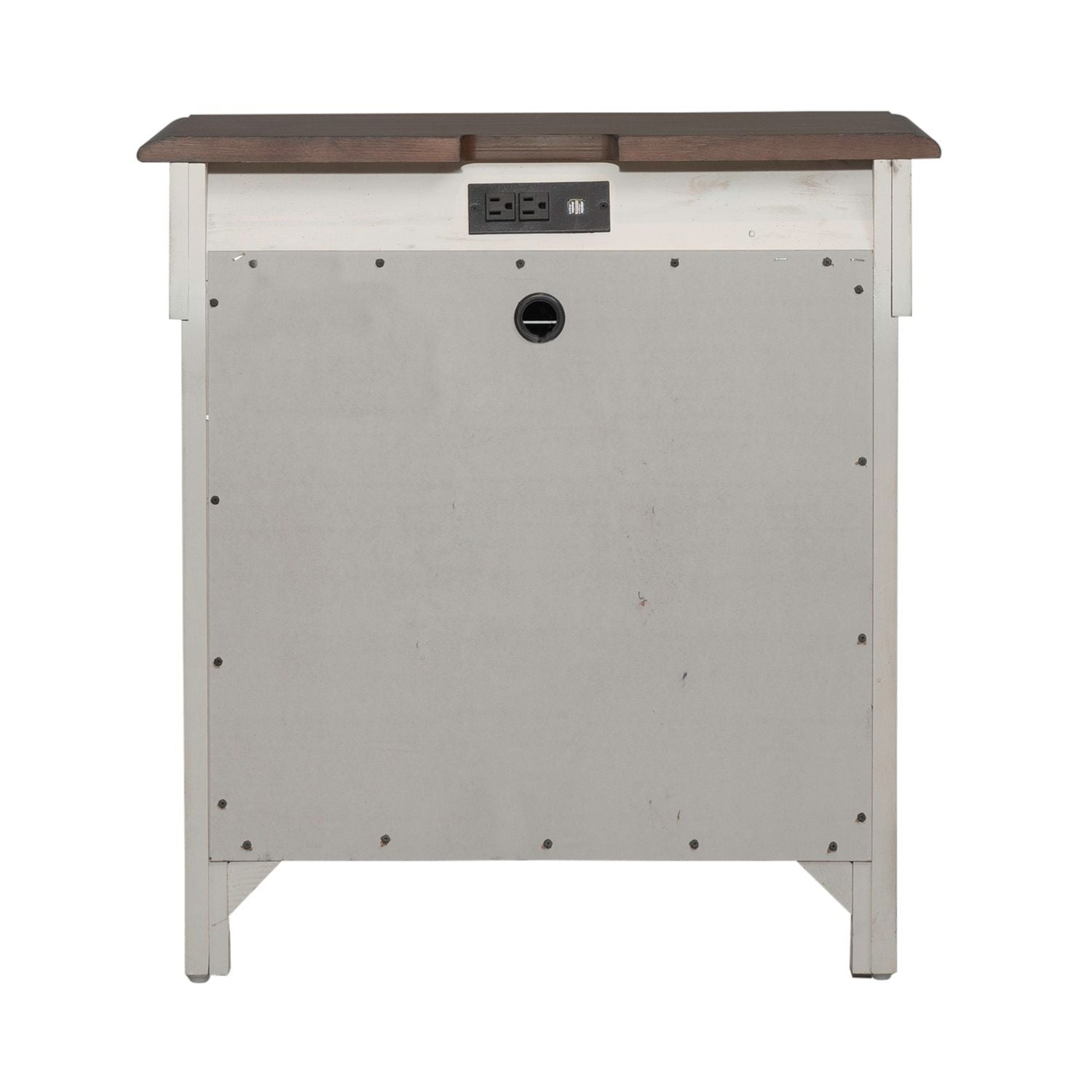 Ivy Hollow - 3 Drawer Nightstand With Charging Station - White
