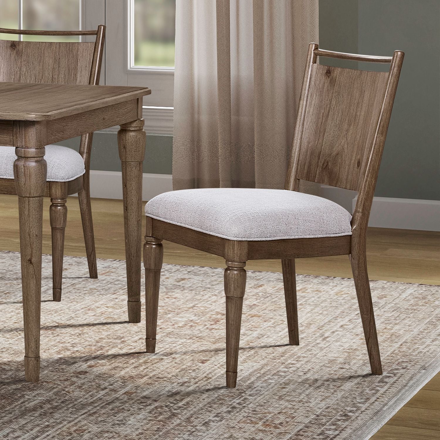 Hickory Grove - Panel Back Side Chair (RTA) - Brown