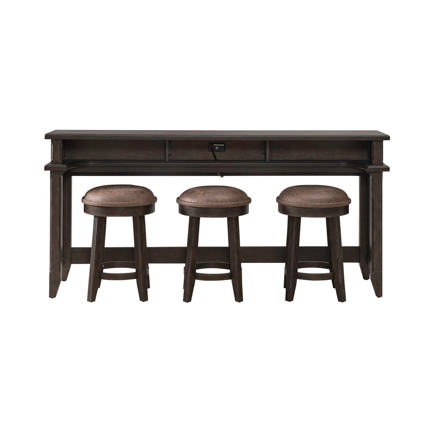 Paradise Valley - 4 Piece Living Room Set - Dark Brown