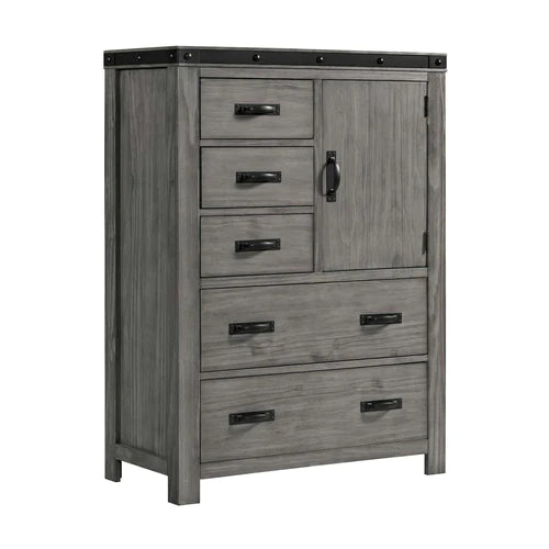 Elements International Wade Gray Bedroom Collection