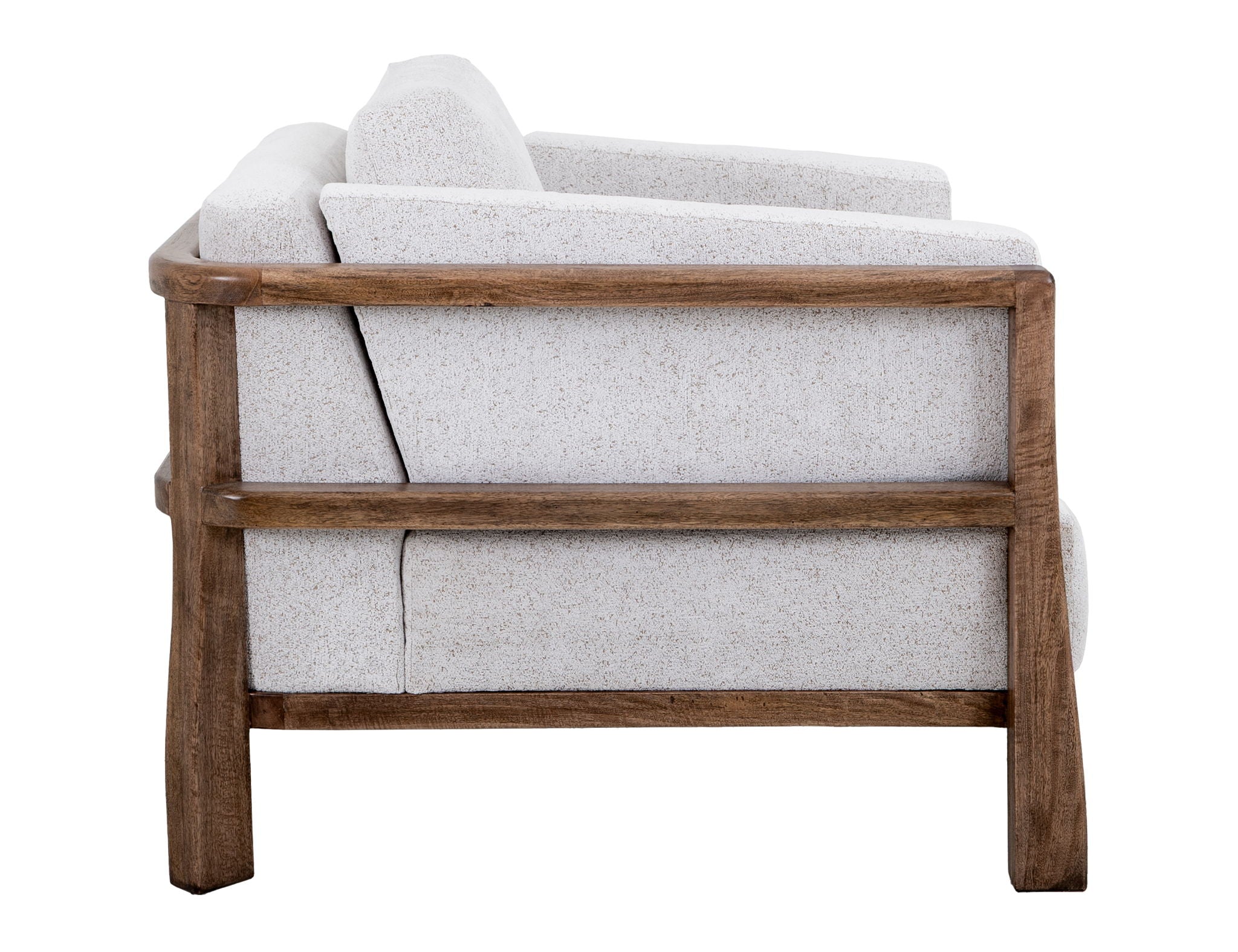 Roots - Armchair - Pearl Silver / Light Brown