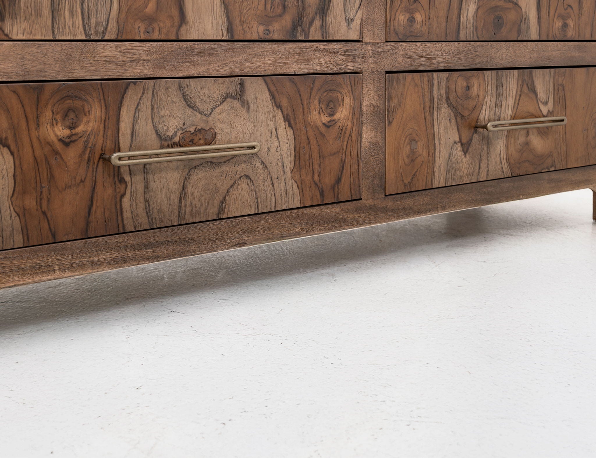 Praga - 6-Drawer Dresser - Almond / Barrel Brown