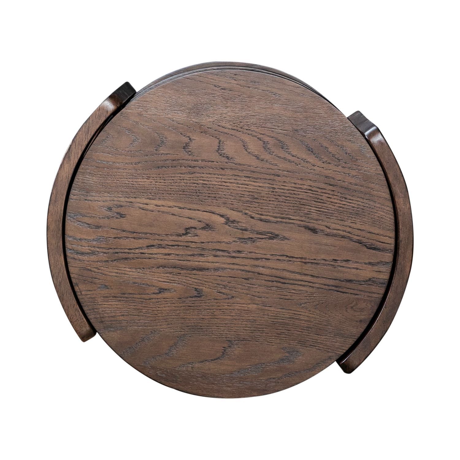 Warren Park - Round End Table - Brown