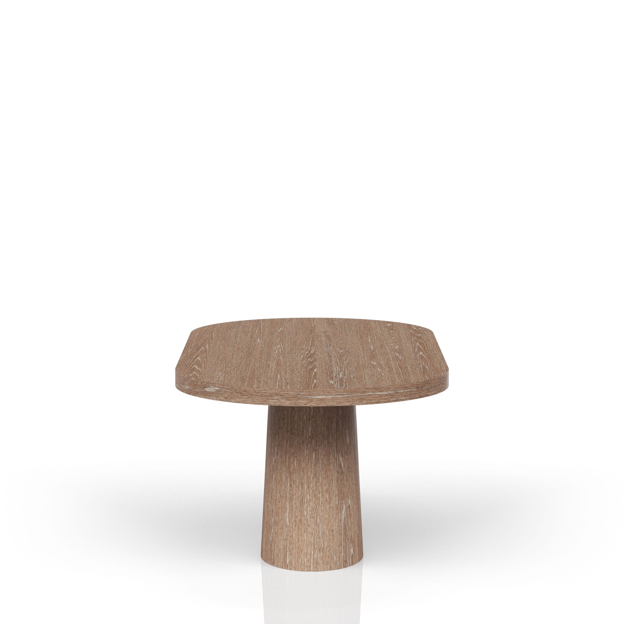Trilogy - Oval Pedestal Dining Table - Cocoa