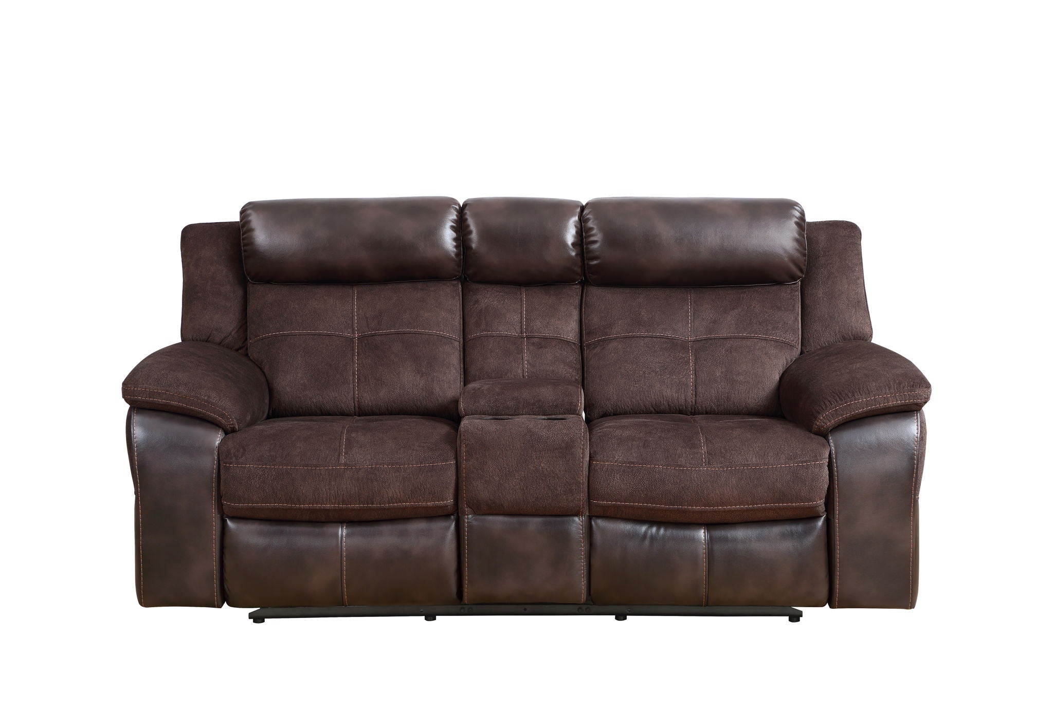 Pueblo - Manual Recliner Console - Coffee
