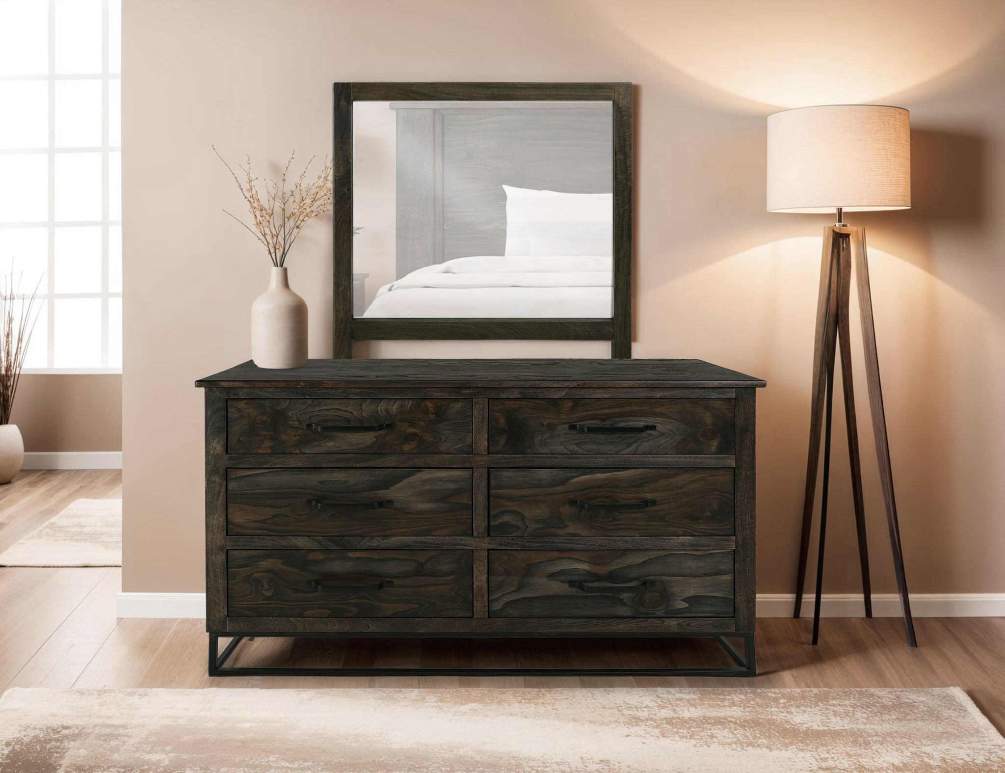 Teak - Dresser - Oil Black