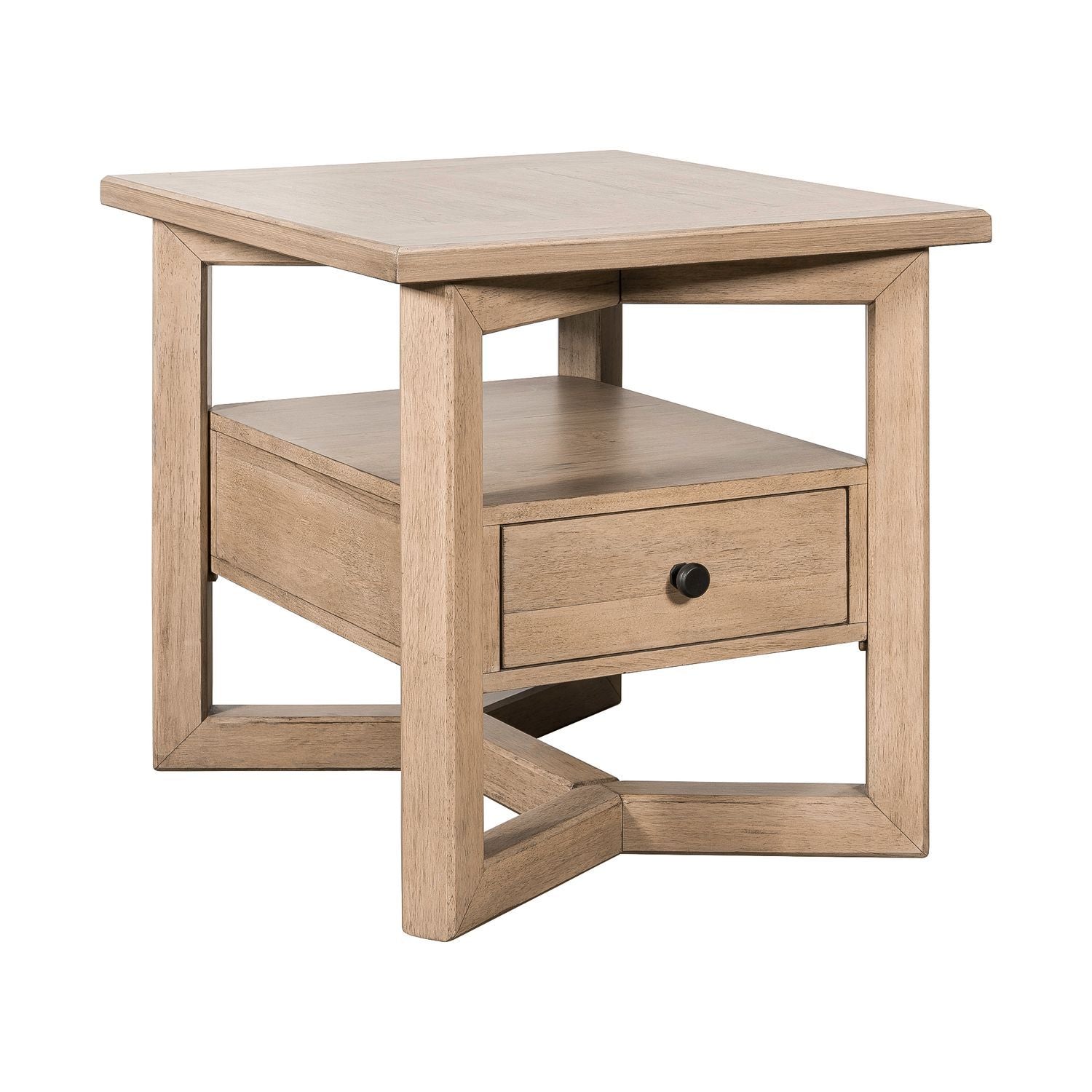 Proximity Place - Rectangular End Table - Light Brown