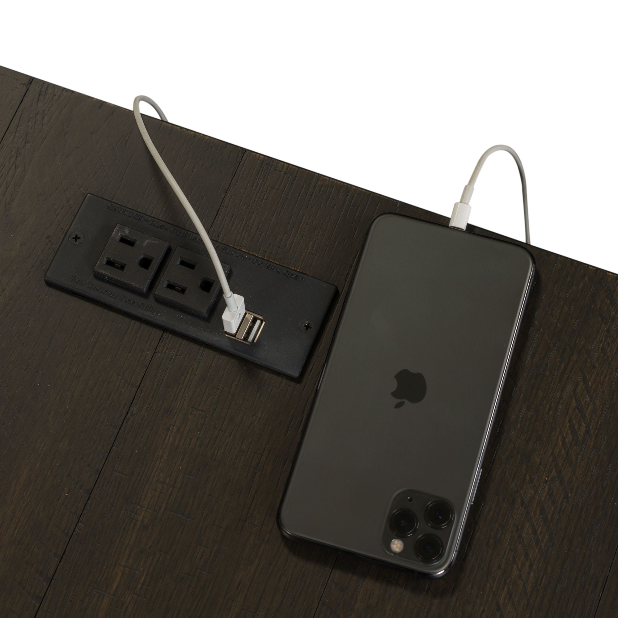 Harvest Home - L Shaped Desk Set With Hutch - Black