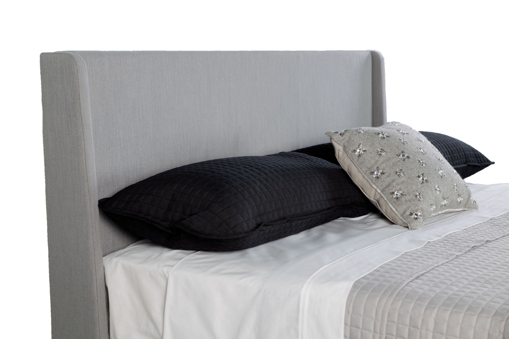 Maddison - Upholstered Bed In A Box With 2 Nightstands
