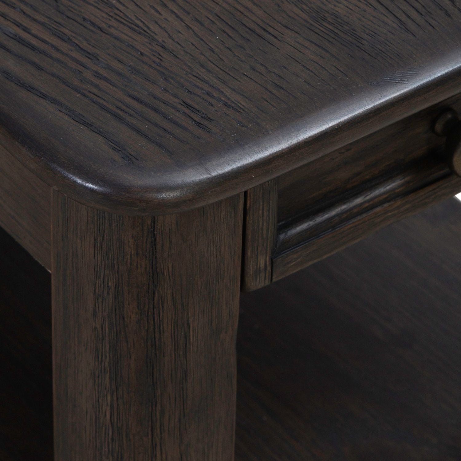 Wallace - Chair Side Table - Brown