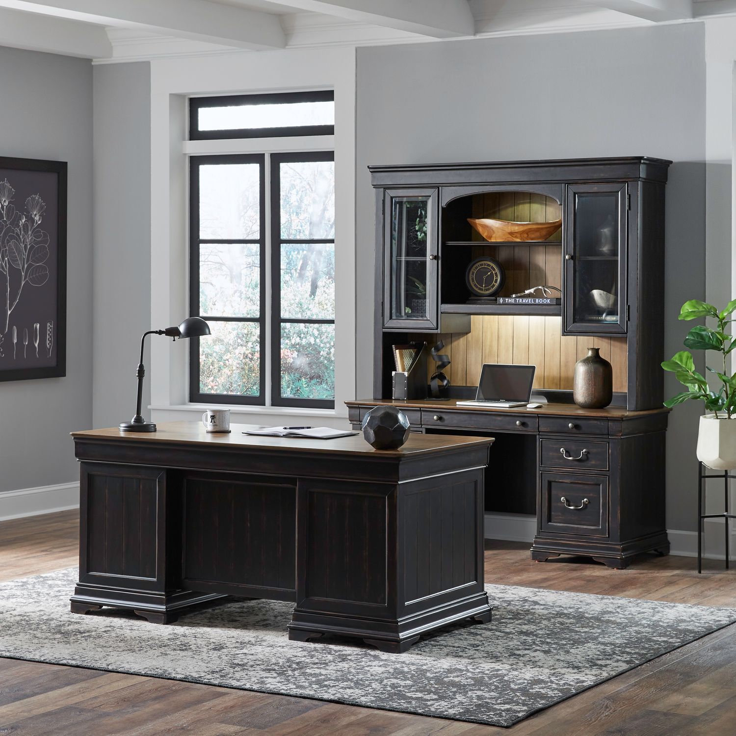 Meritage - 5 Piece Jr Executive Set - Black