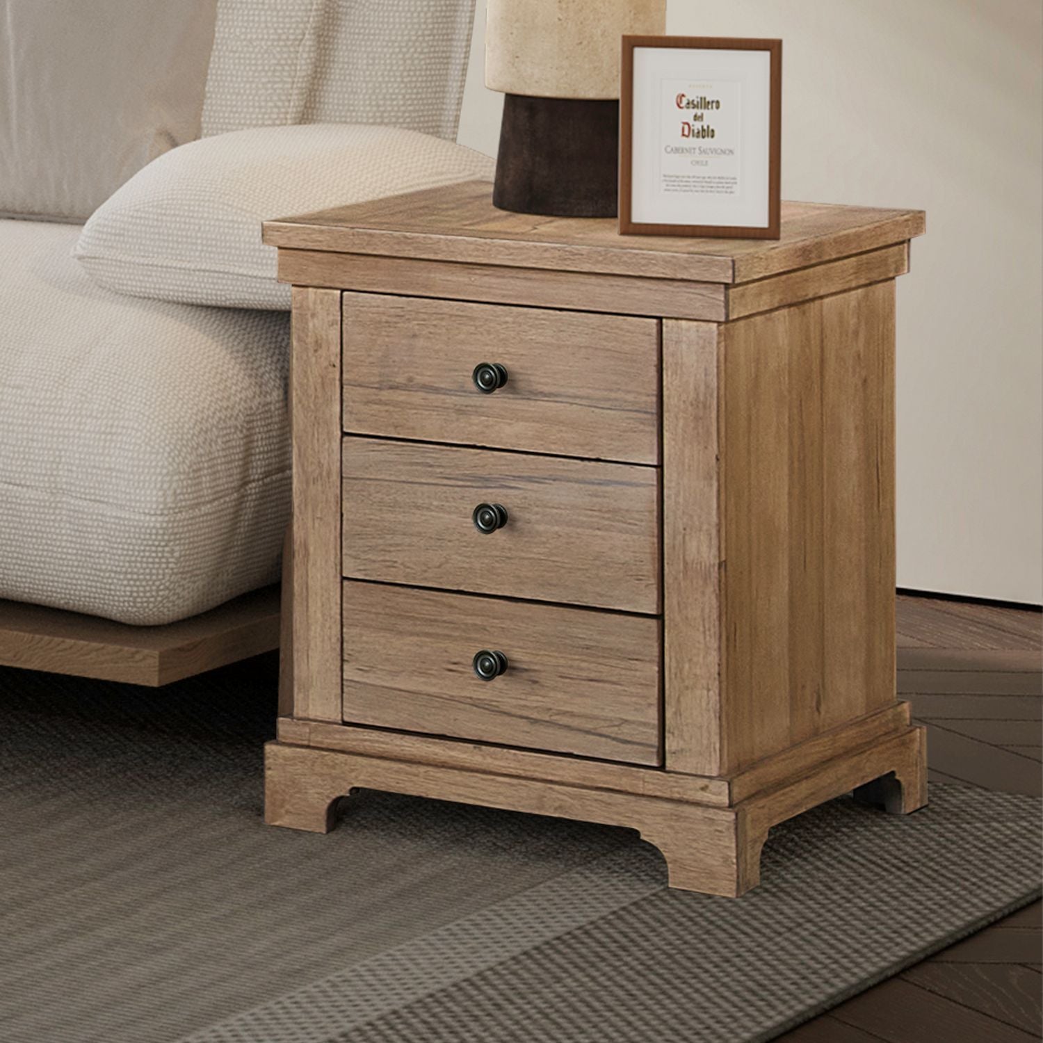Haven Hills - Chairside Table - Camel Beige