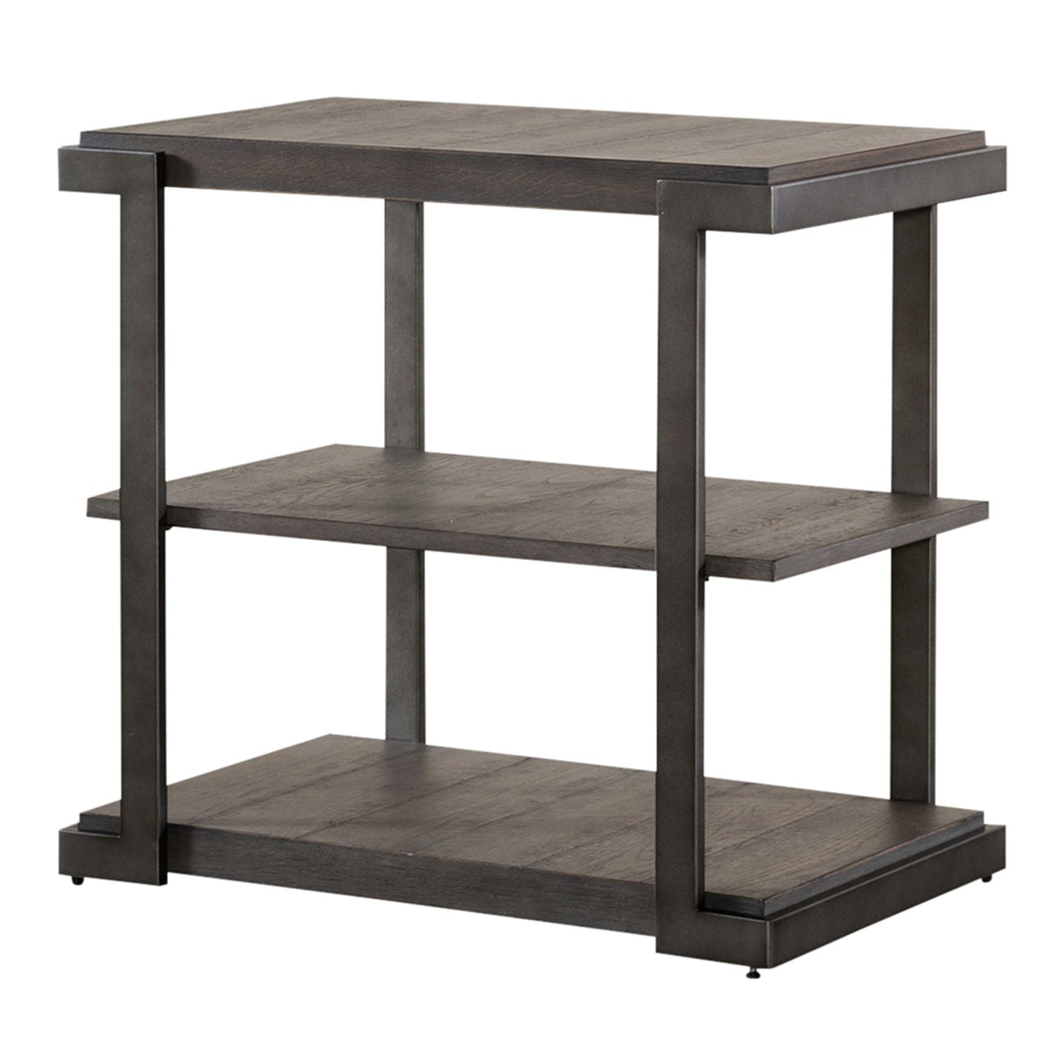 Modern View - 3 Piece Table Set (1 Oval Cocktail Table 2 End Tables) - Dark Gray