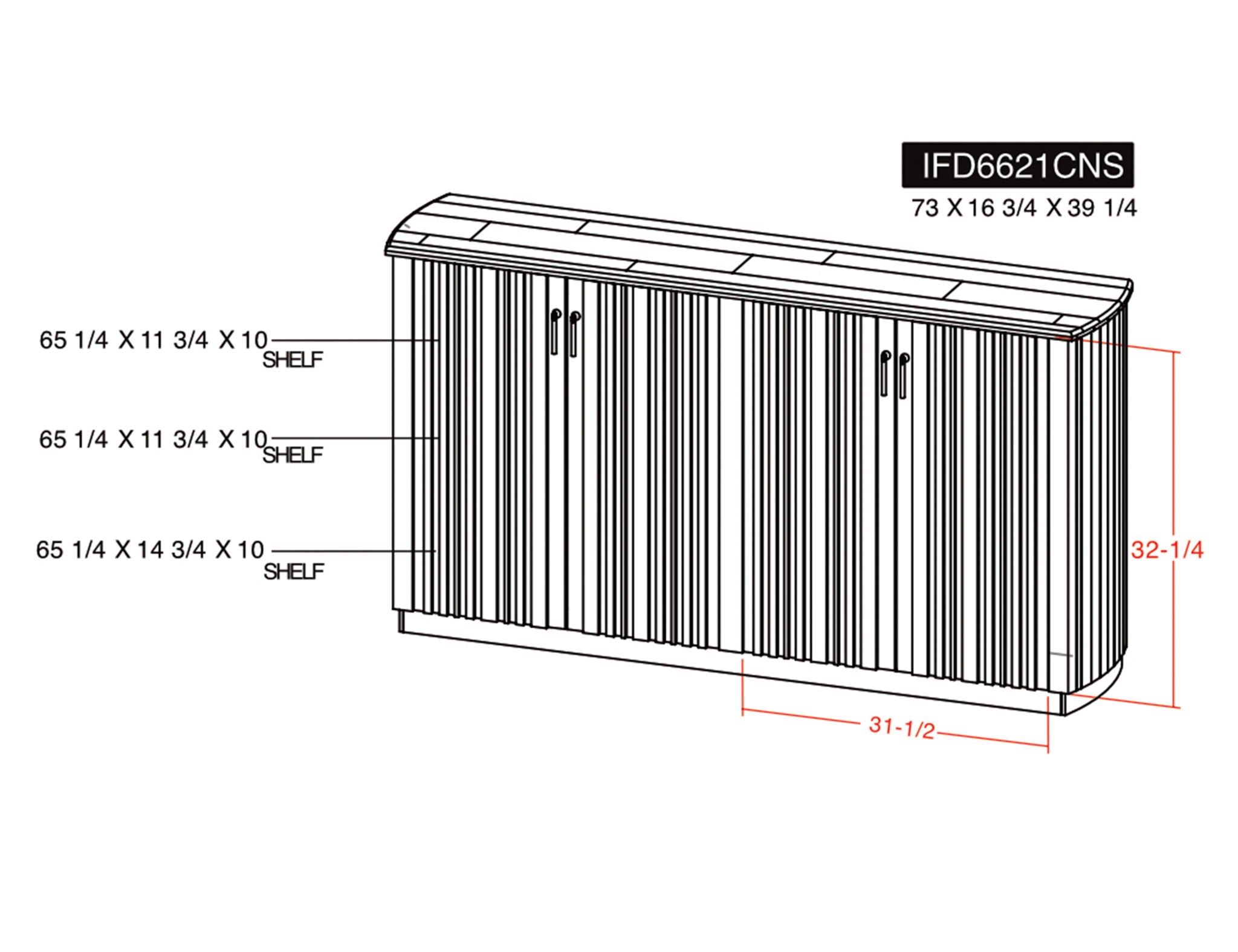 Mezquite - 4 Door Console