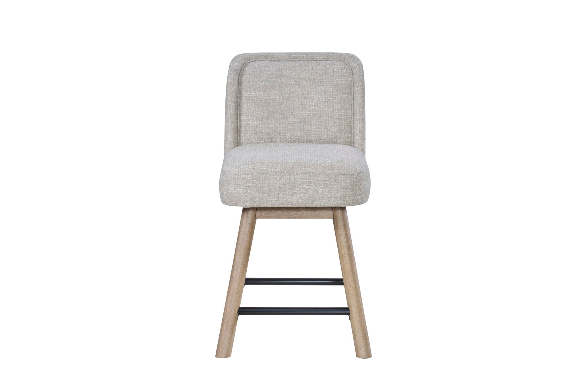 Pagosa - Counter Height Swivel Stool (Set of 2) - English Knotty Oak / Gray