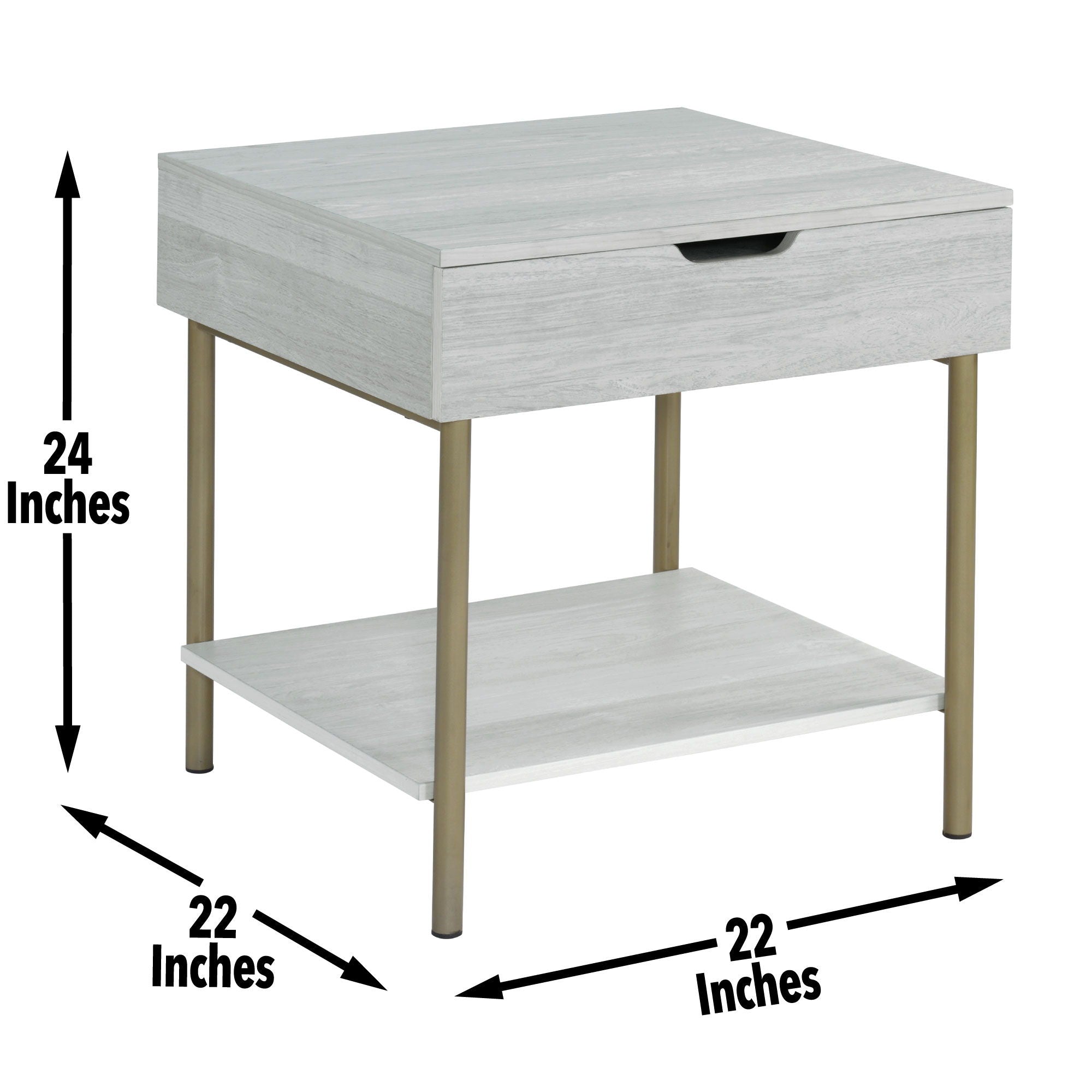 Whitman - 3 Piece Table Set - White