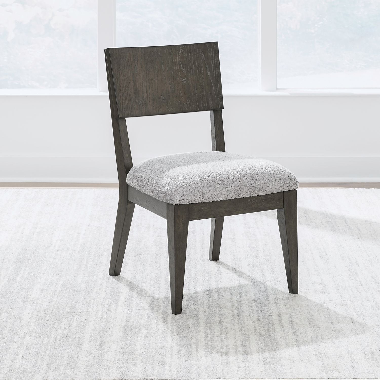 Cascade Falls - Panel Back Side Chair (RTA) - Brown