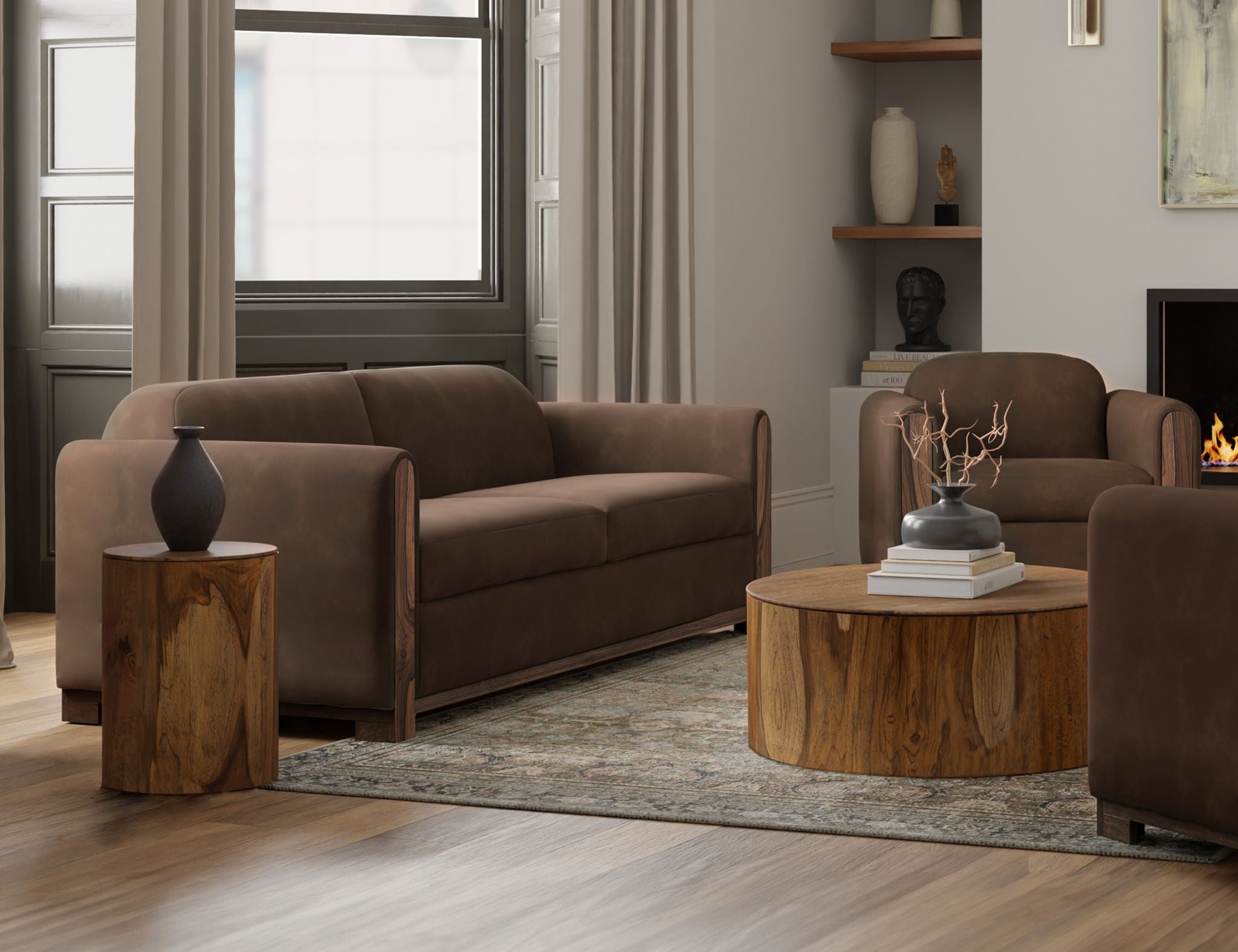 Balam - Armchair - Brown